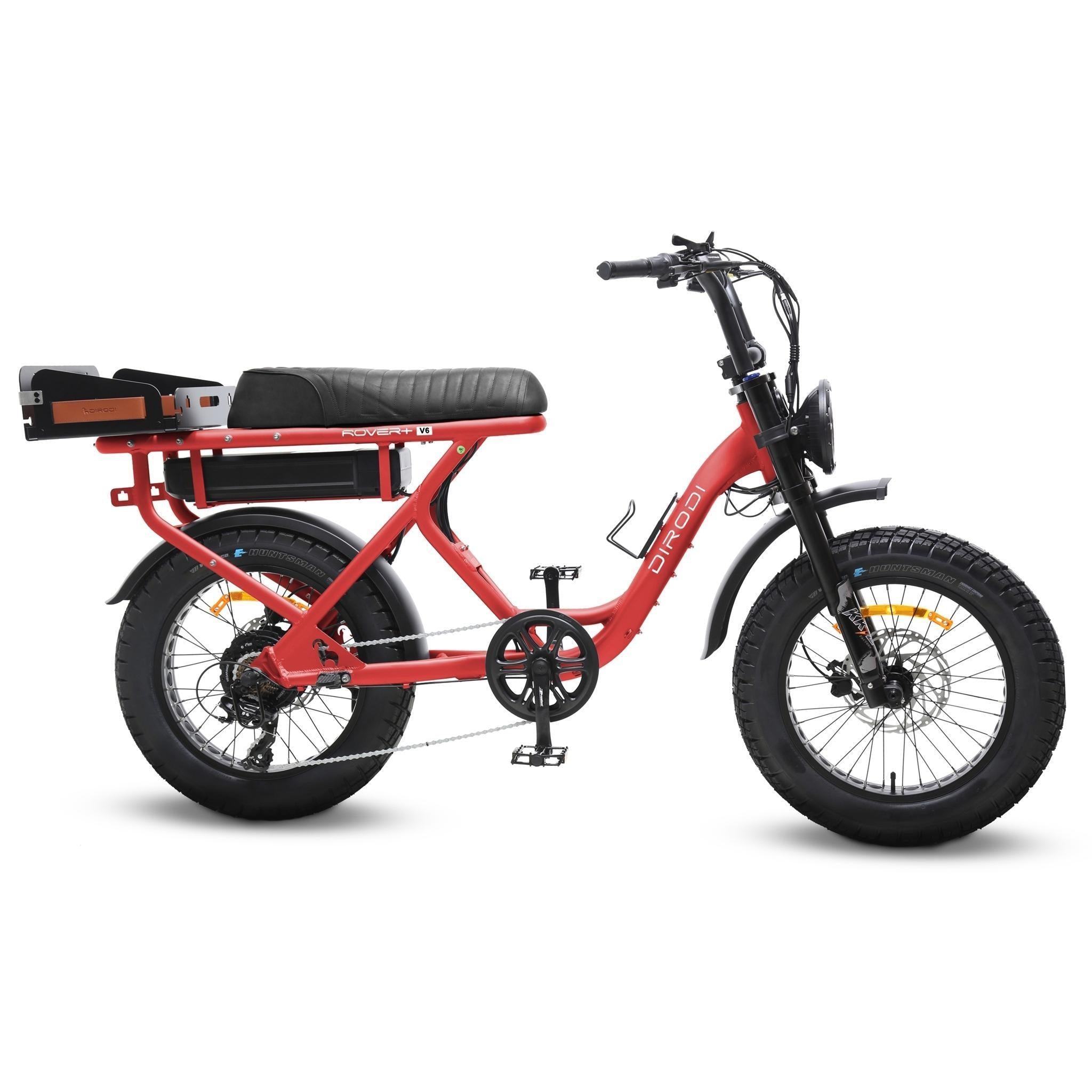 DiroDi Rover Plus Gen 6 ST 250W Electric Fat Bike Matte Red