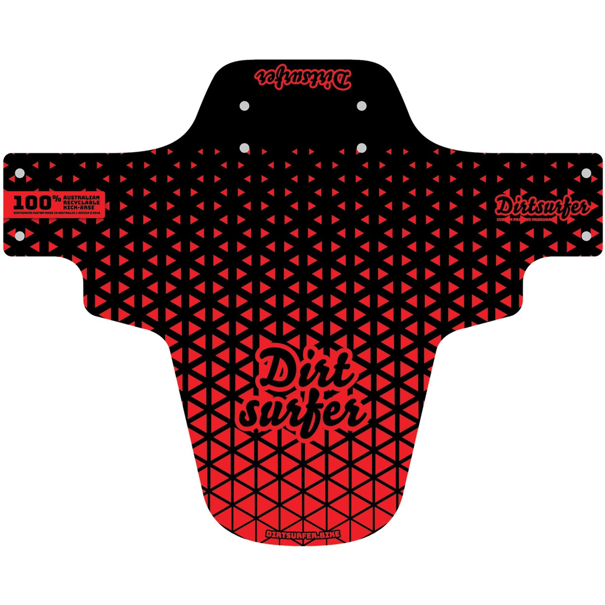 Dirtsurfer Front Mudguard Speedgrid Red