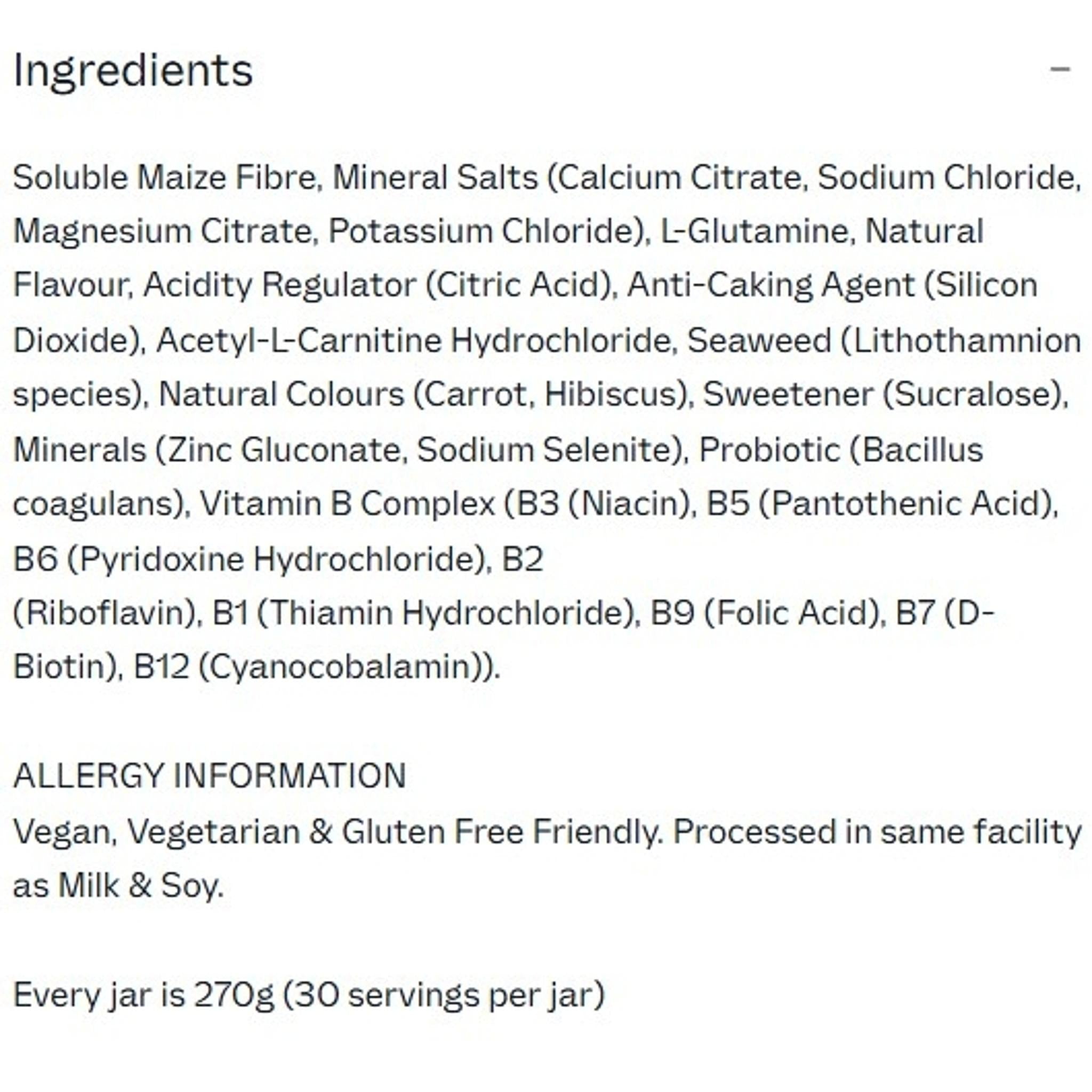 Dr. Hydrate Hydration Mix Jar 270g Raspberry (30 serves)