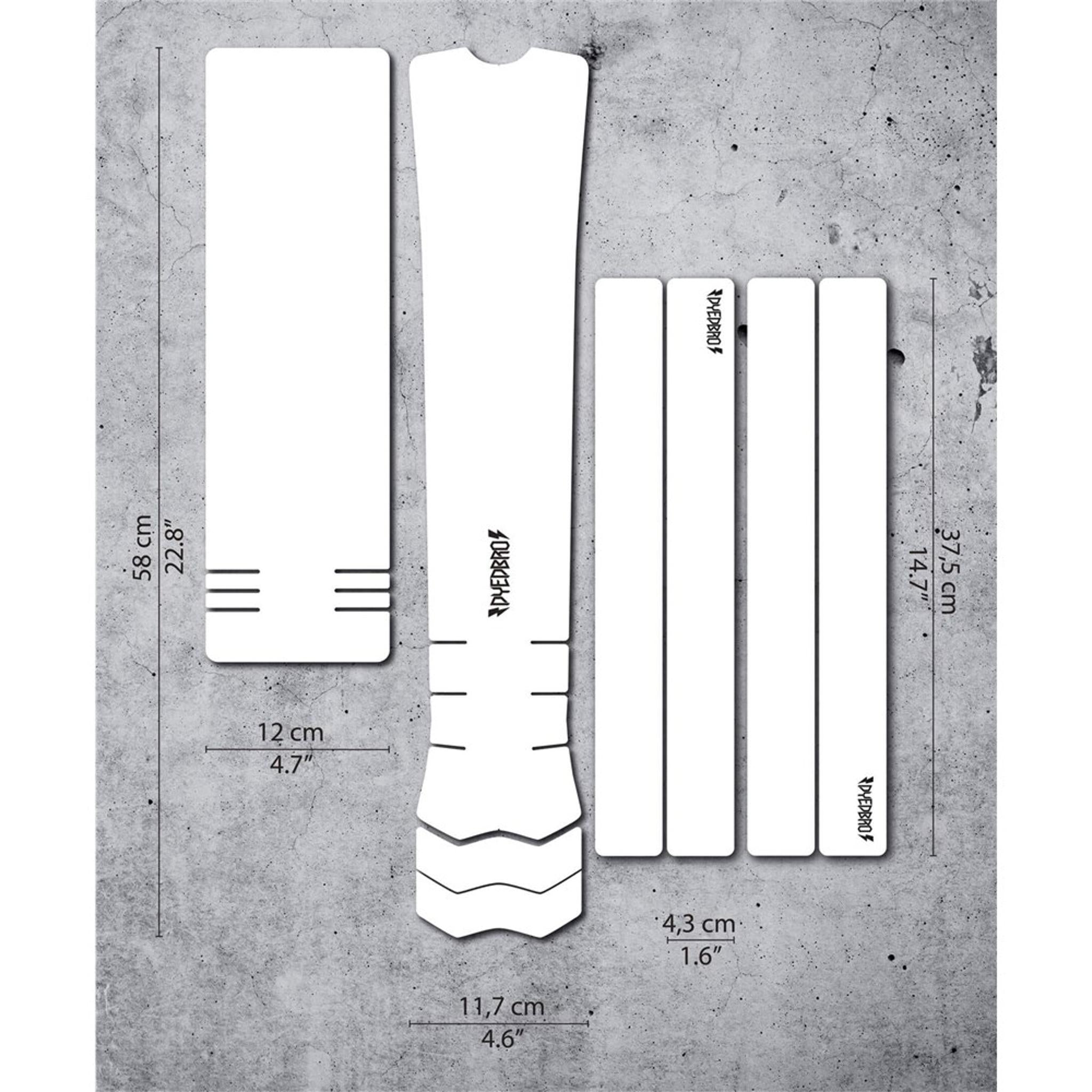 DyedBro E-MTB Frame Protection Wrap Clear Gloss/Black