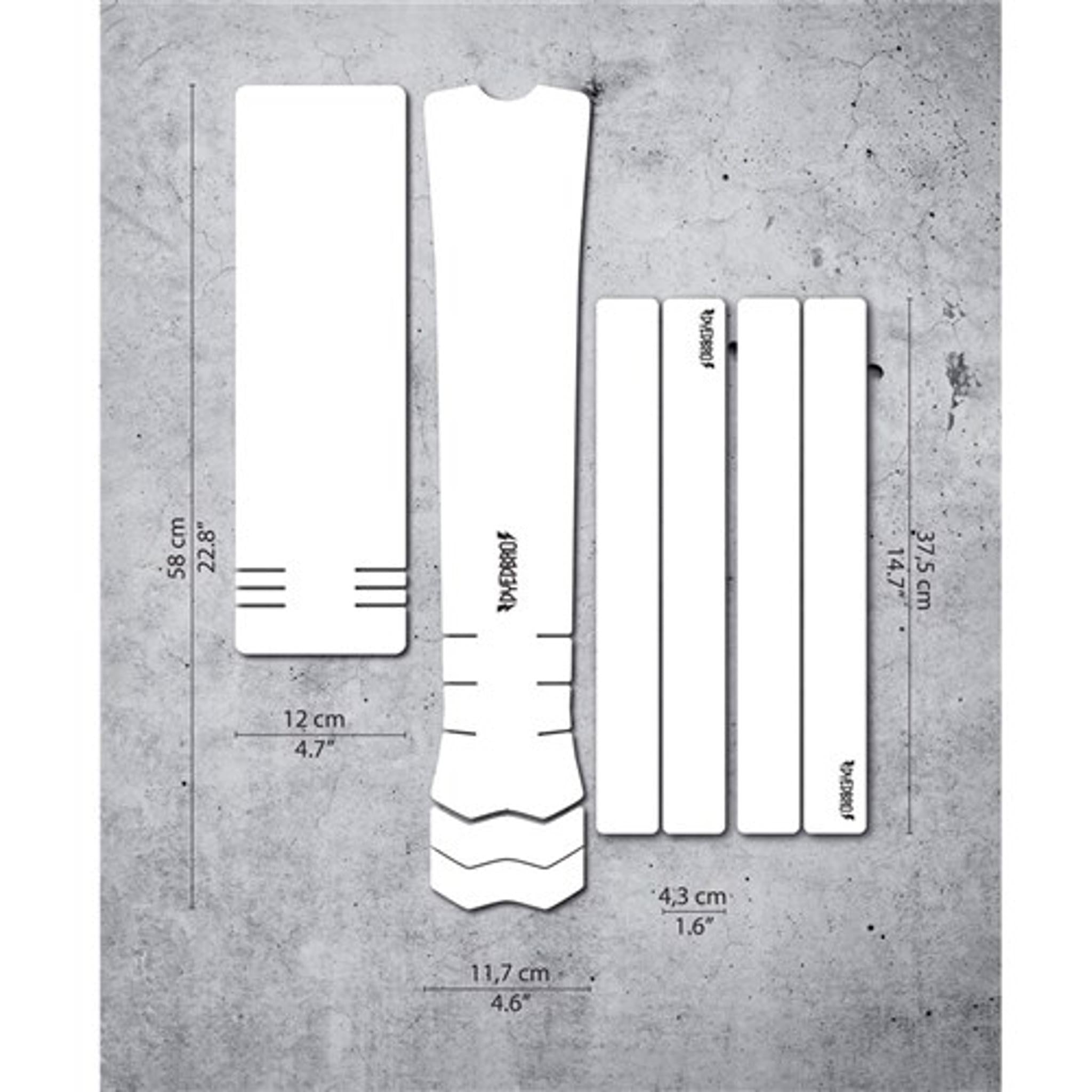 DyedBro E-MTB Frame Protection Wrap Clear Matt/Black