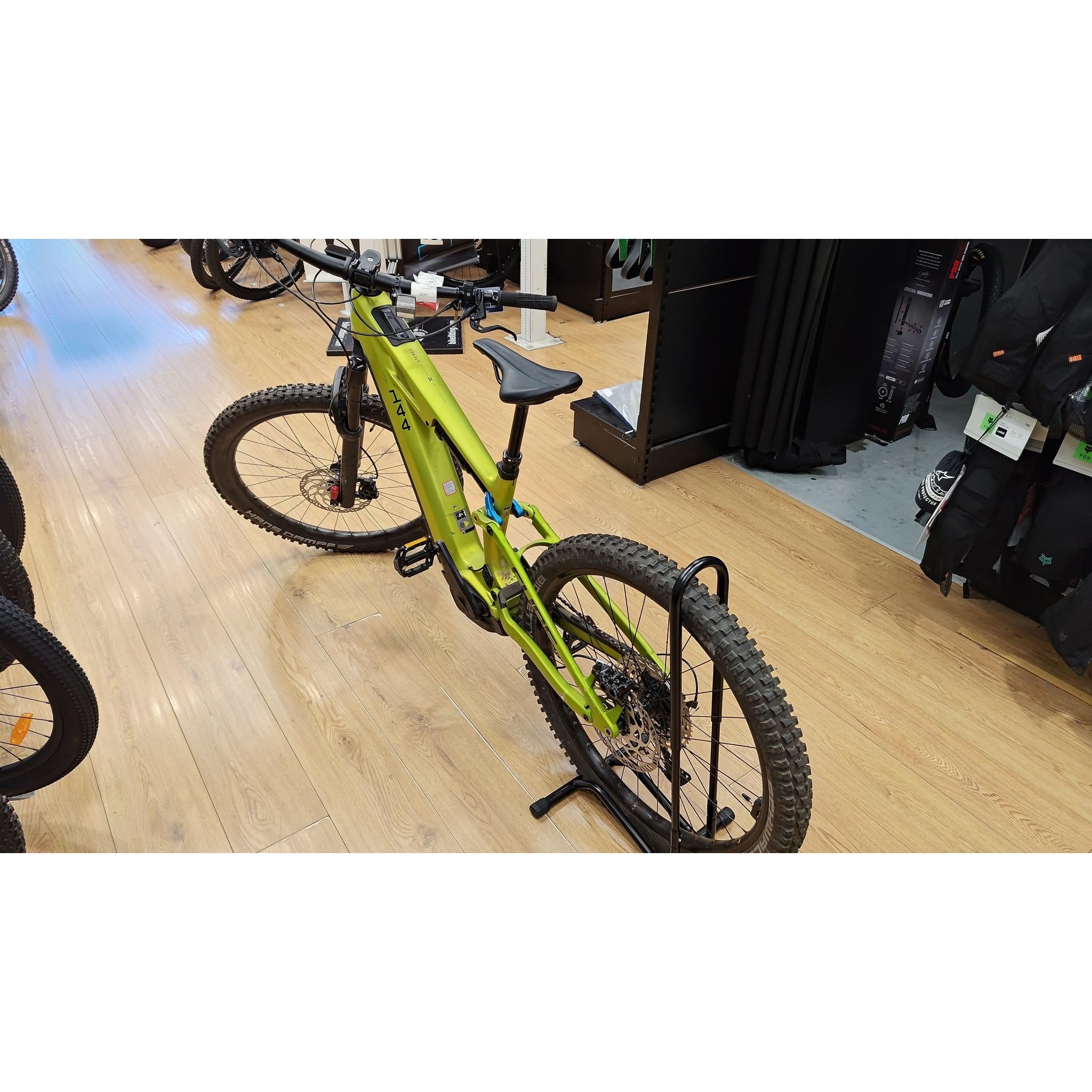 EX-DEMO Cube Stereo Hybrid ONE44 HPC Race 800 Electric Enduro Bike Flashlime'n'Blue (Small)