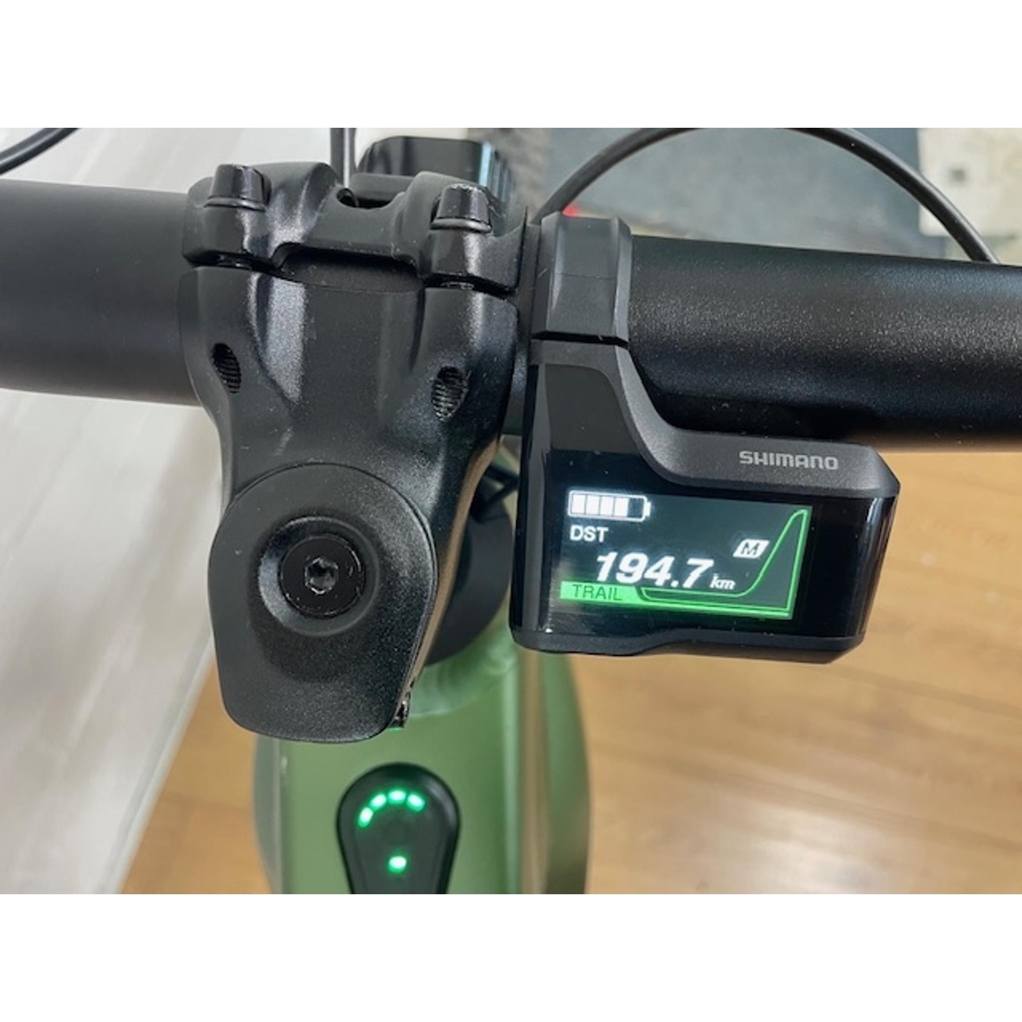 EX-DEMO Merida eOne-Sixty 675 Electric Dual Suspension Mountain Bike Silk Fog Green/White (Large)