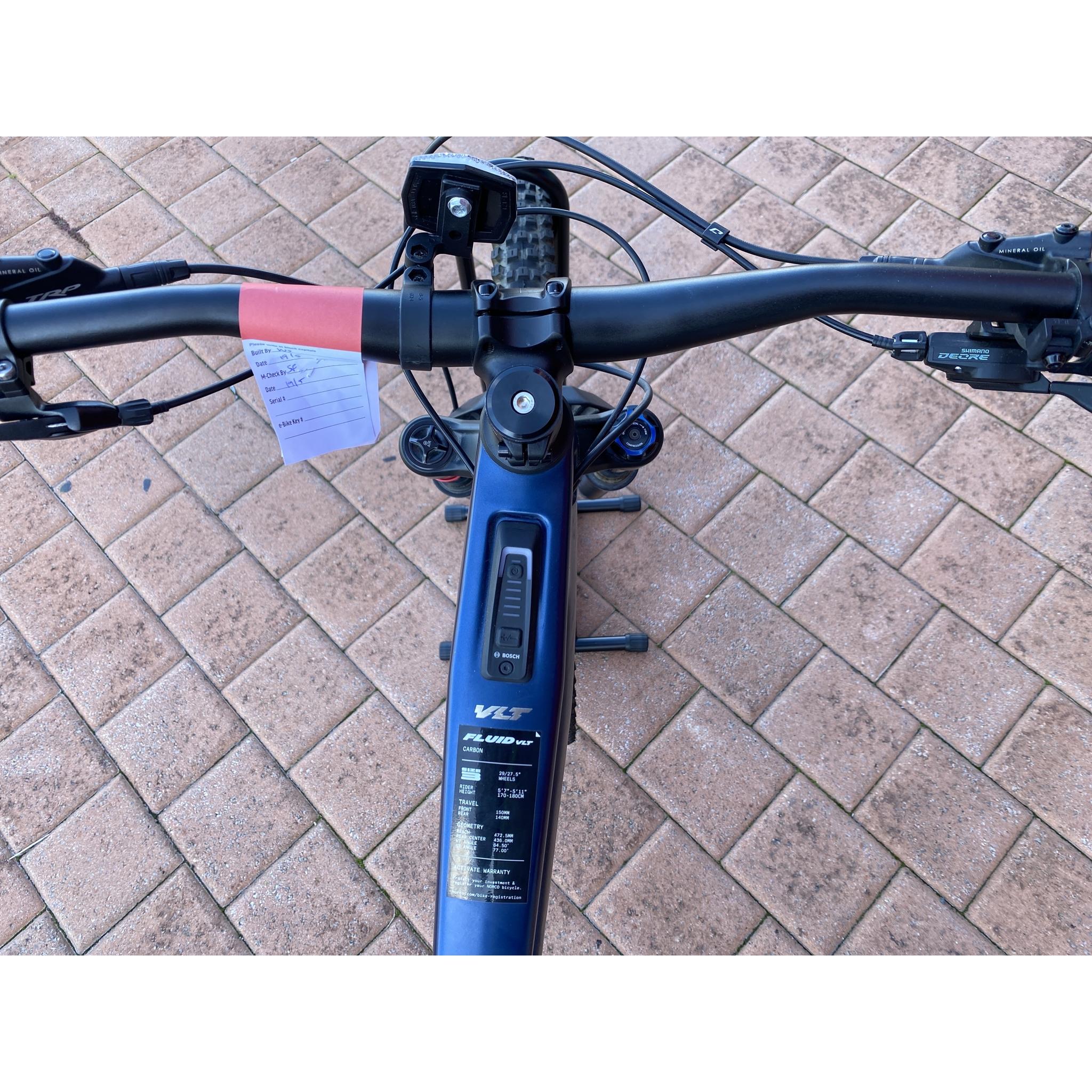 EX-DEMO Norco Fluid VLT C3 140 Dual Suspension Mountain Bike Blue (Large)