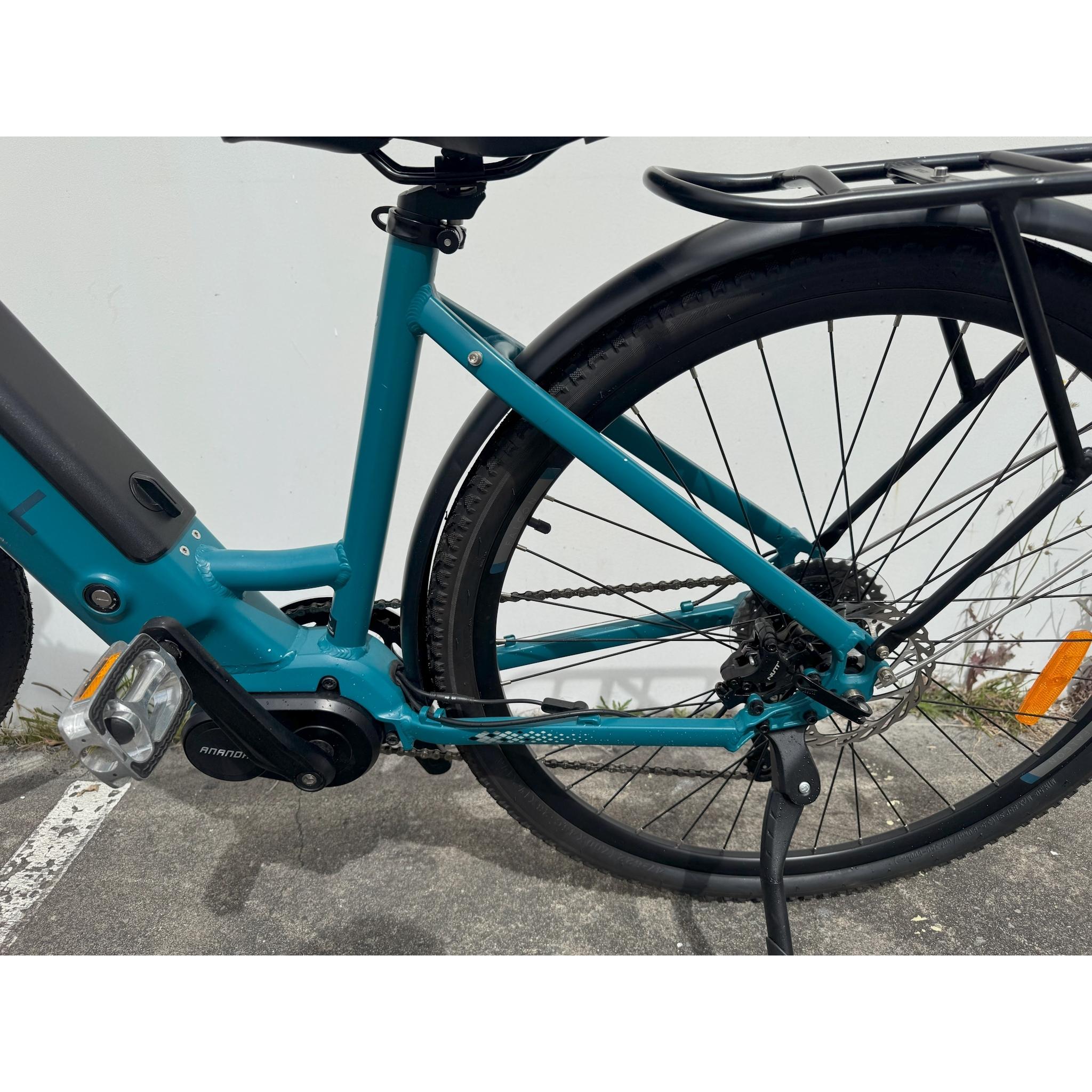 EX-DEMO Pedal Falcon 700c 375Wh Step Through Electric Hybrid Bike Teal (Womens Small)
