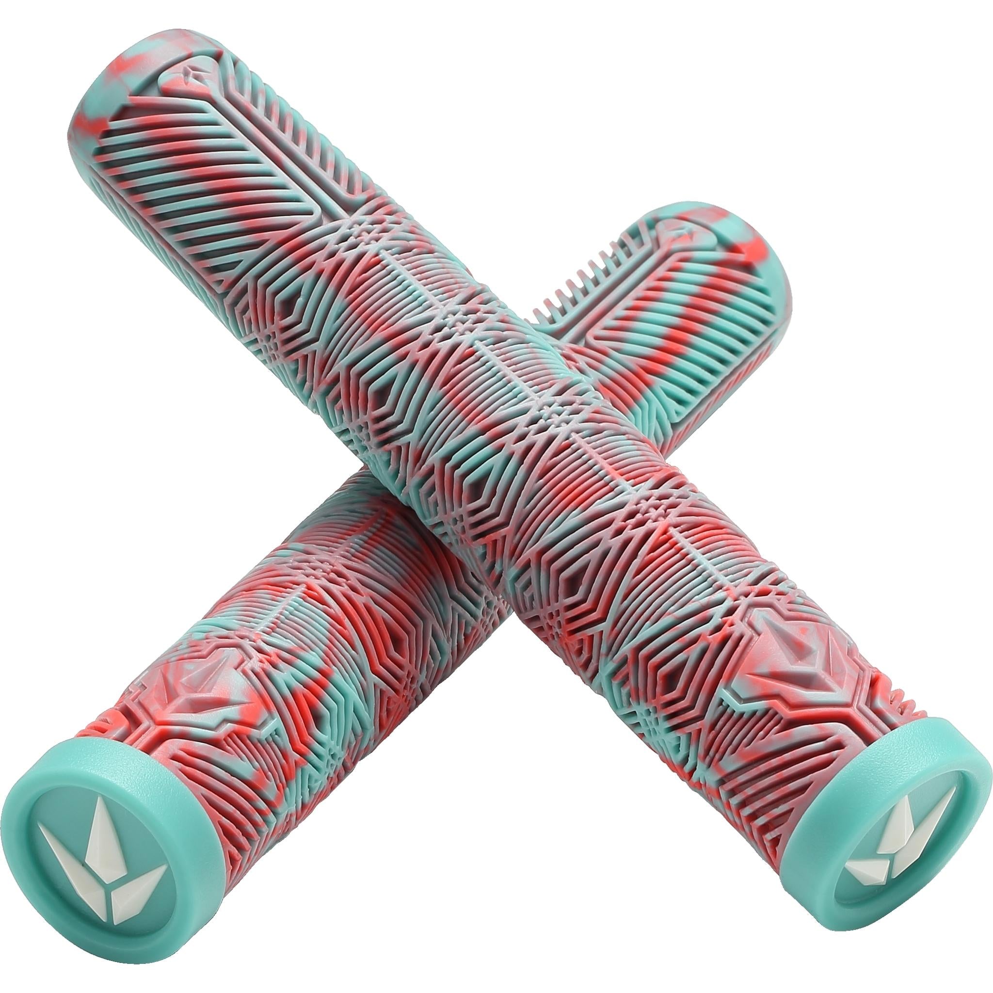 Envy Scooter Hand Grips V3 160mm Light Blue/Red