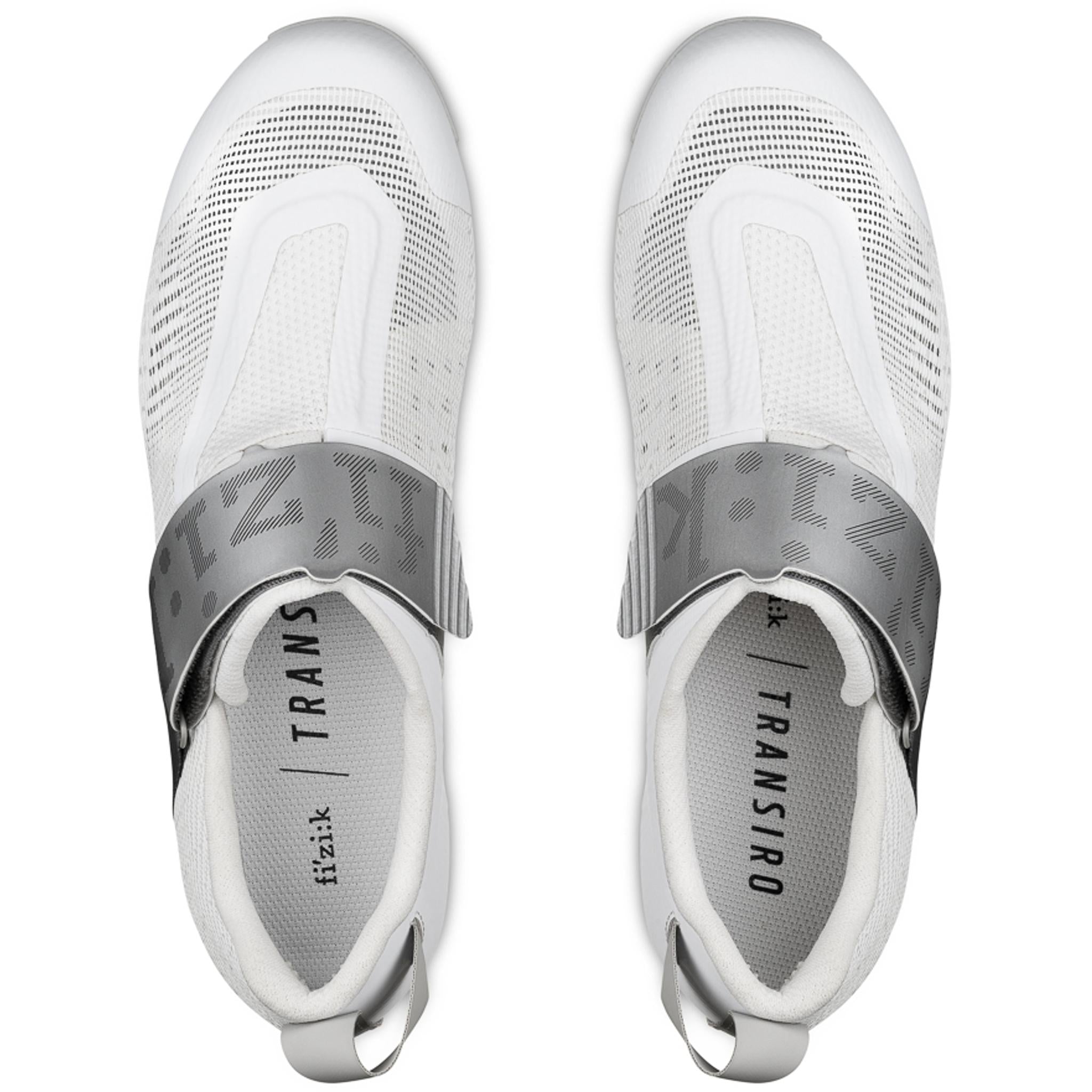 Fizik Transiro Hydra Aeroweave Carbon Triathlon Shoes White/Silver