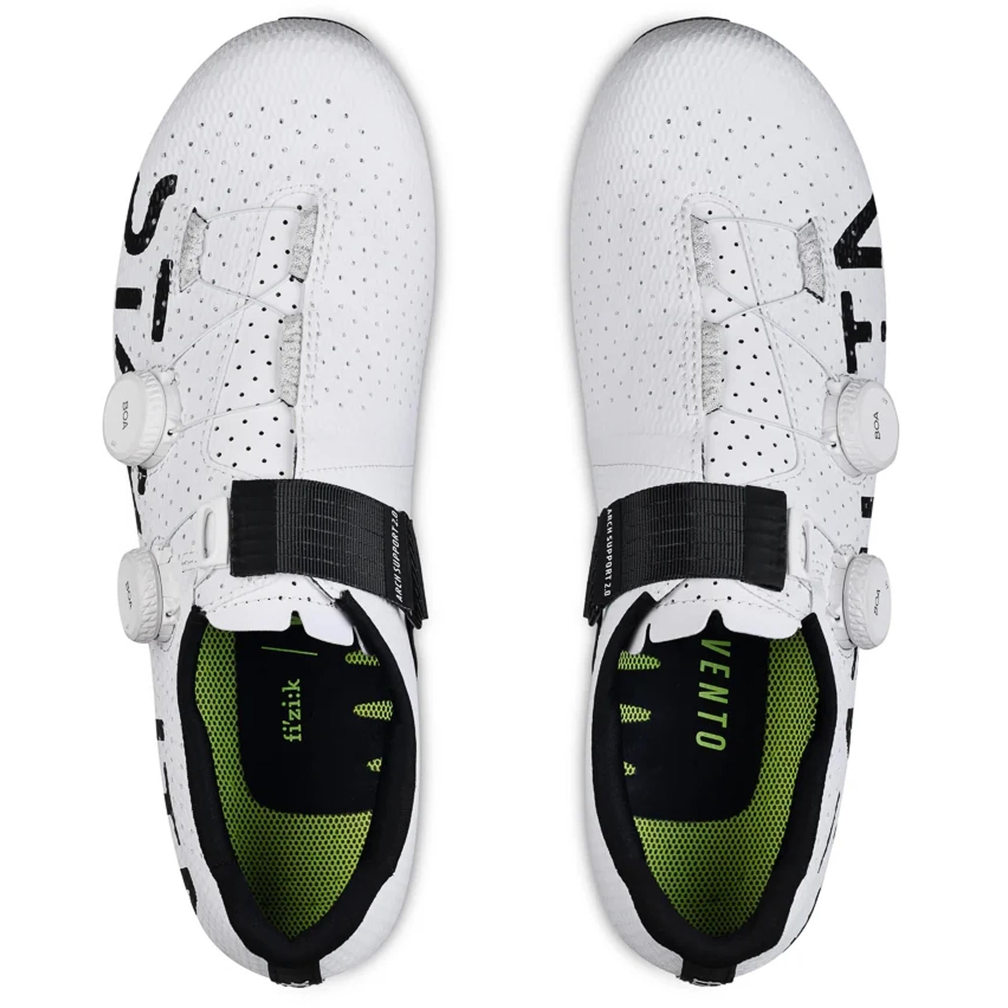 Fizik Vento Stabilita Carbon Road Shoes Black Logo/White