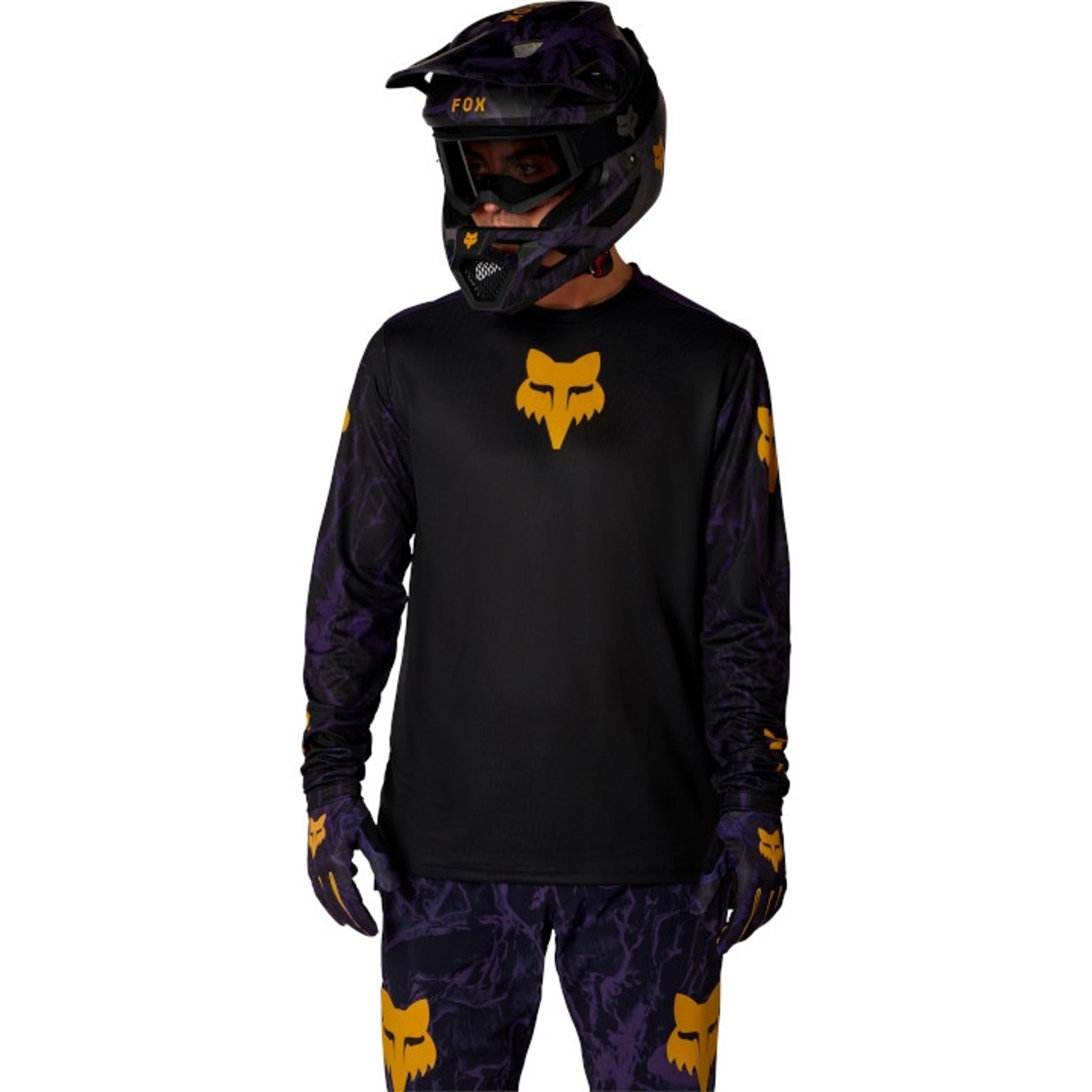 Fox Ranger Long Sleeve MTB Jersey Plum