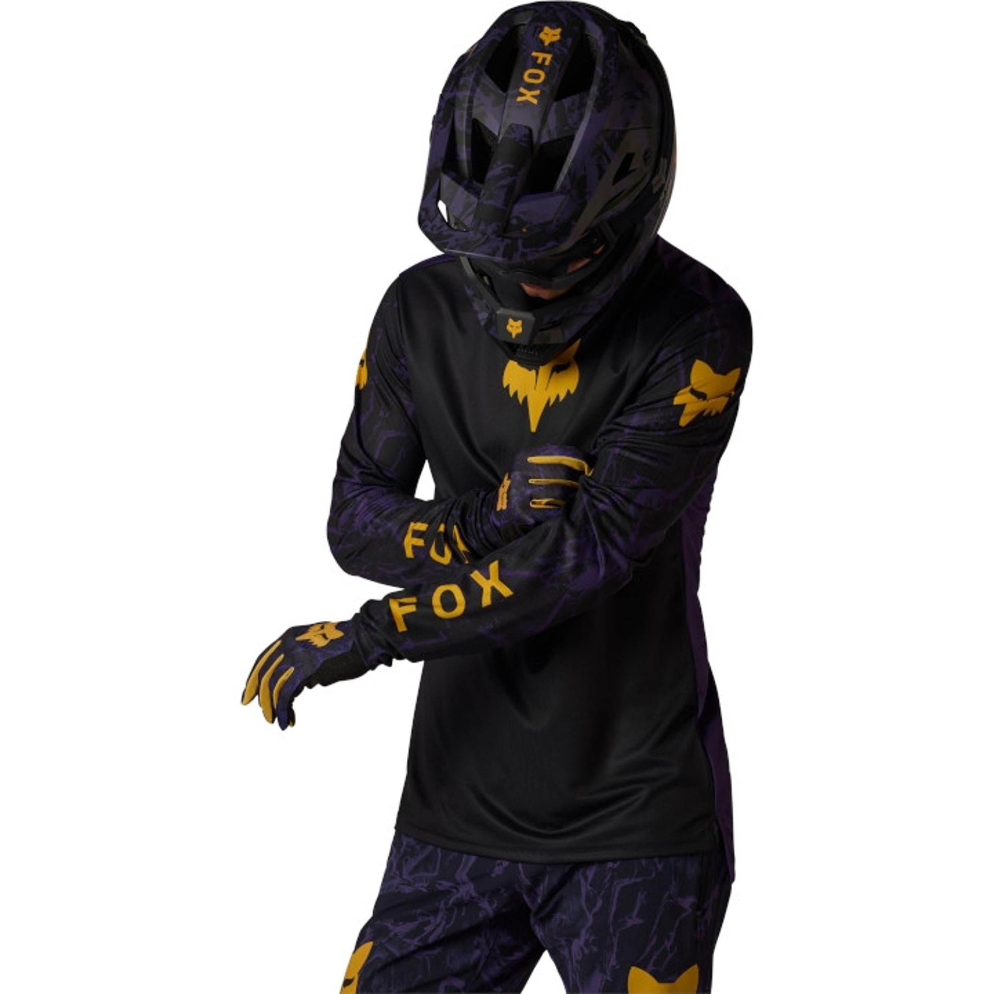 Fox Ranger Long Sleeve MTB Jersey Plum