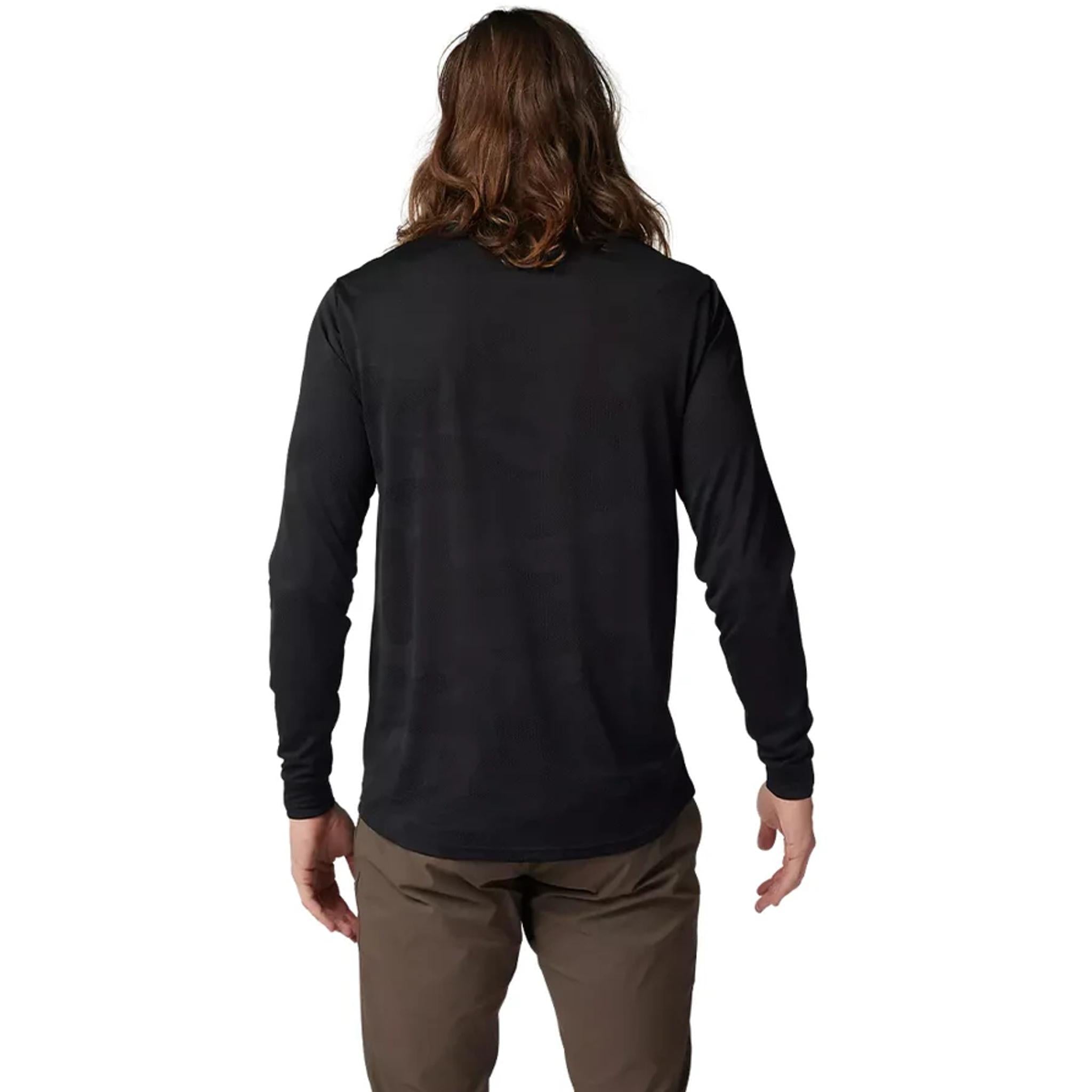 Fox Ranger Tru-Dri Long Sleeve Mens MTB Jersey Black