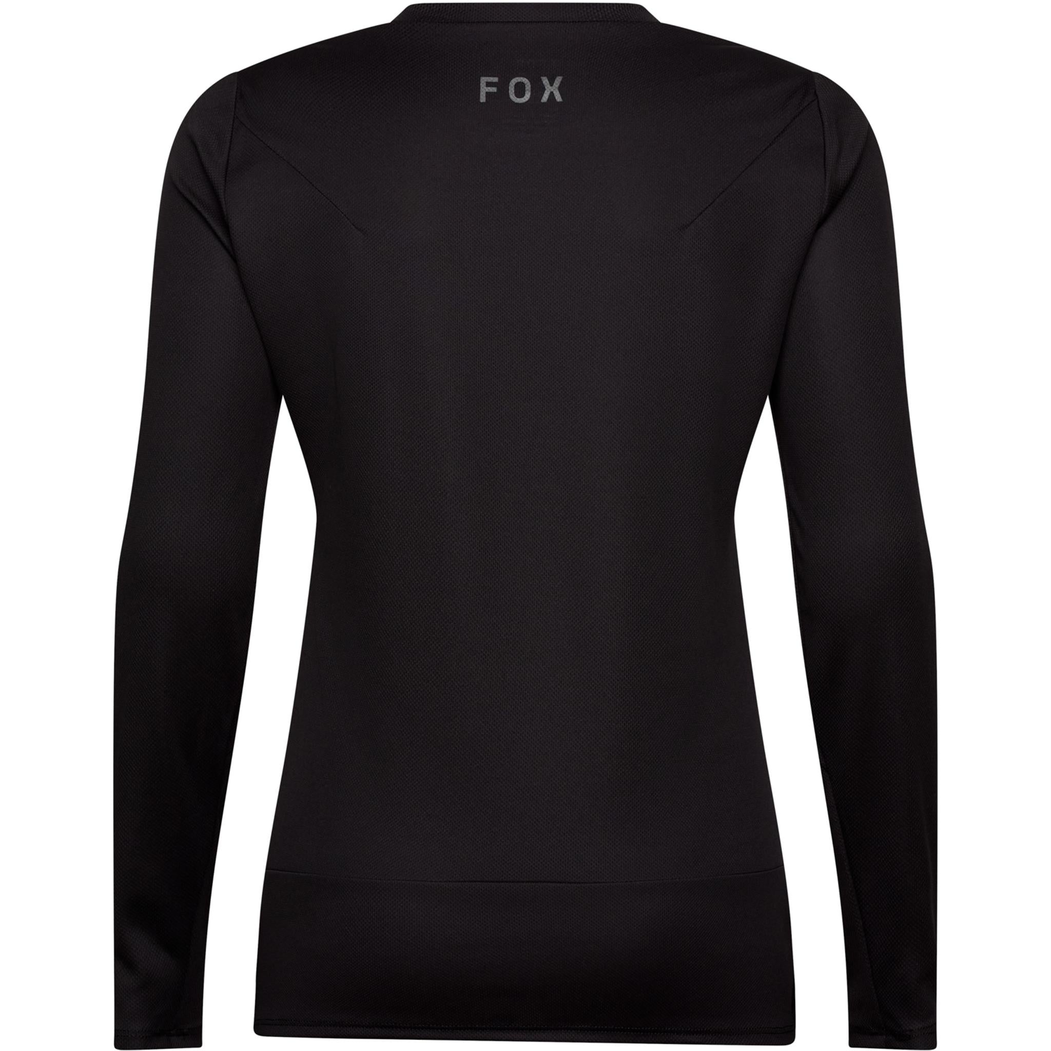 Fox Ranger Womens Long Sleeve MTB Jersey Black/Fox Head