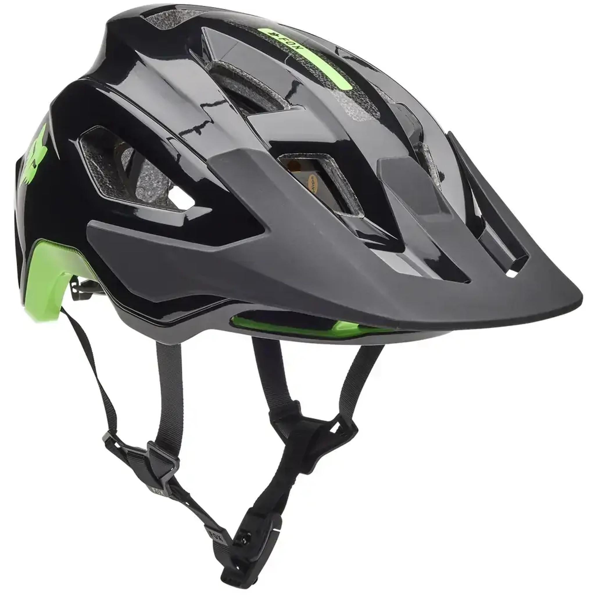 Fox Speedframe Pro MIPS MTB Helmet Black/Green 50 Years Edition