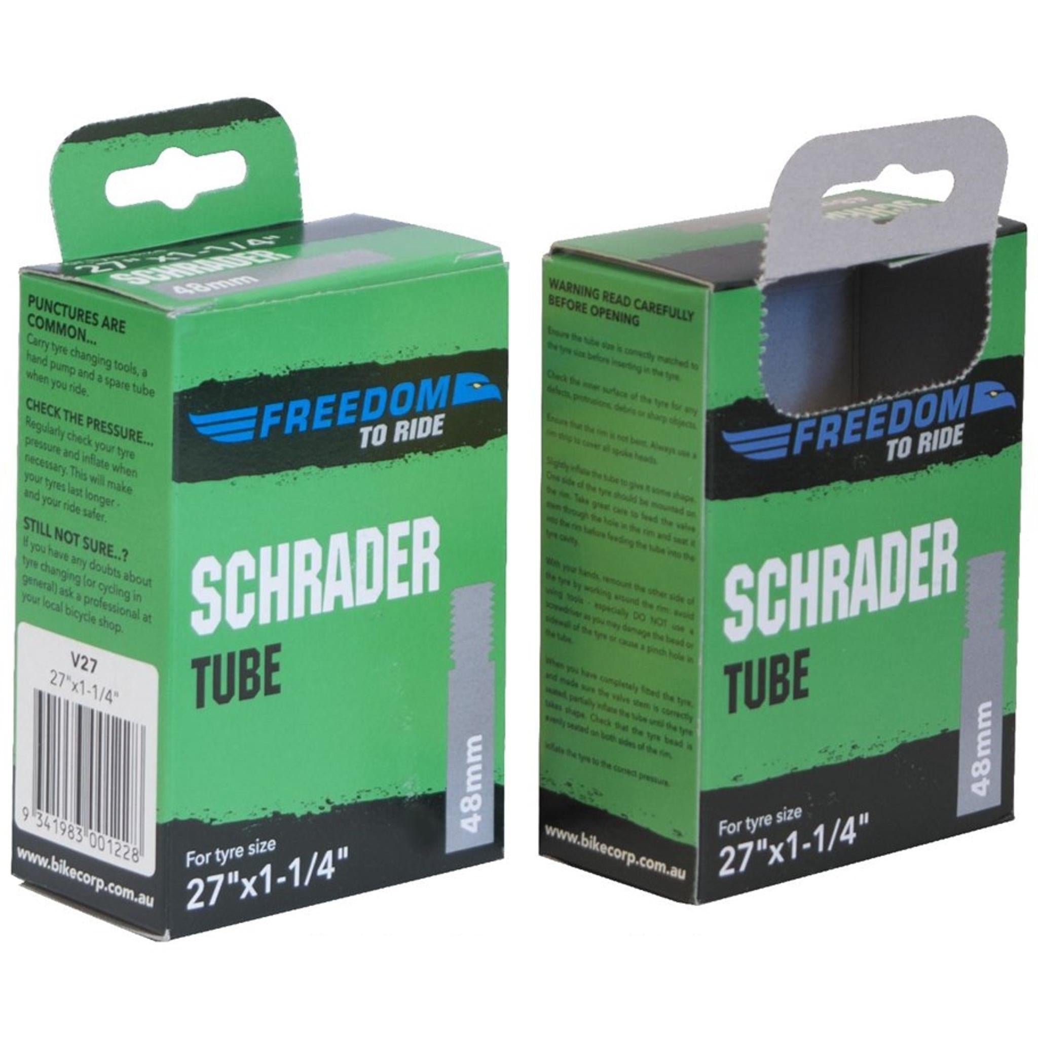 Freedom Schrader Tube Valve 24 x 1-3/8''