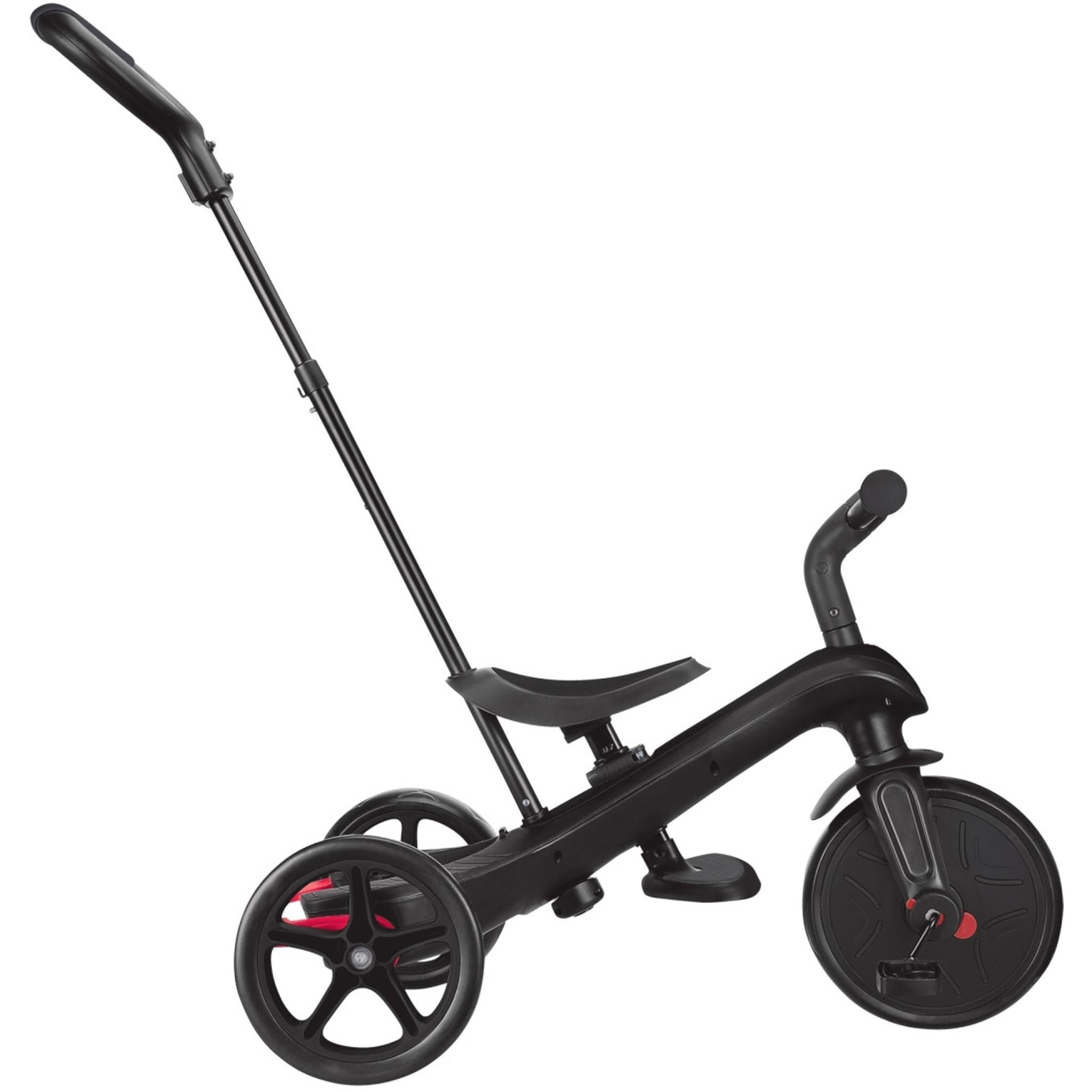 Globber Explorer 4in1 Kids Trike w/ Folding Canopy Black