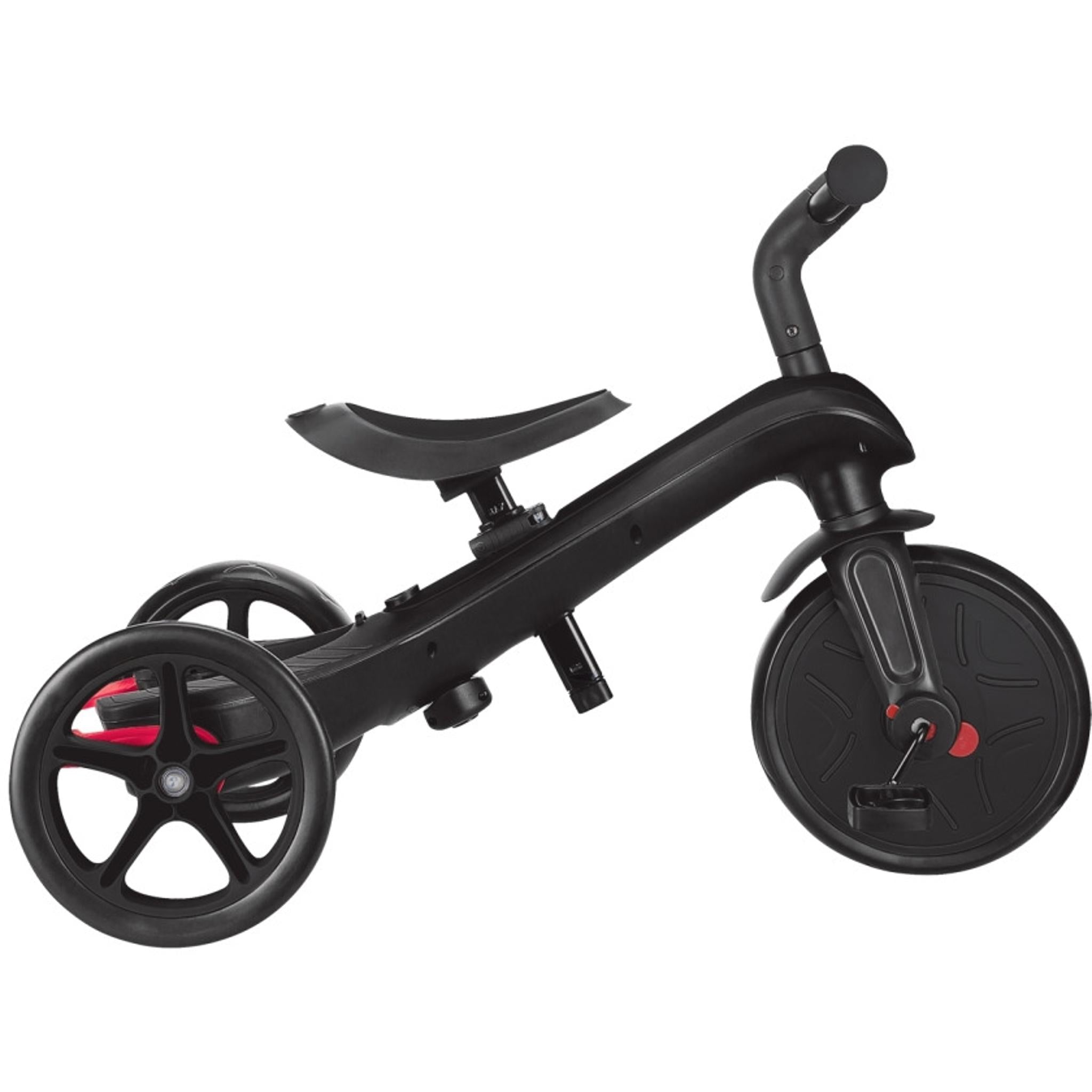 Globber Explorer 4in1 Kids Trike w/ Folding Canopy Black