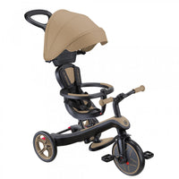Globber Explorer 4in1 Kids Trike w/ Folding Canopy Sand