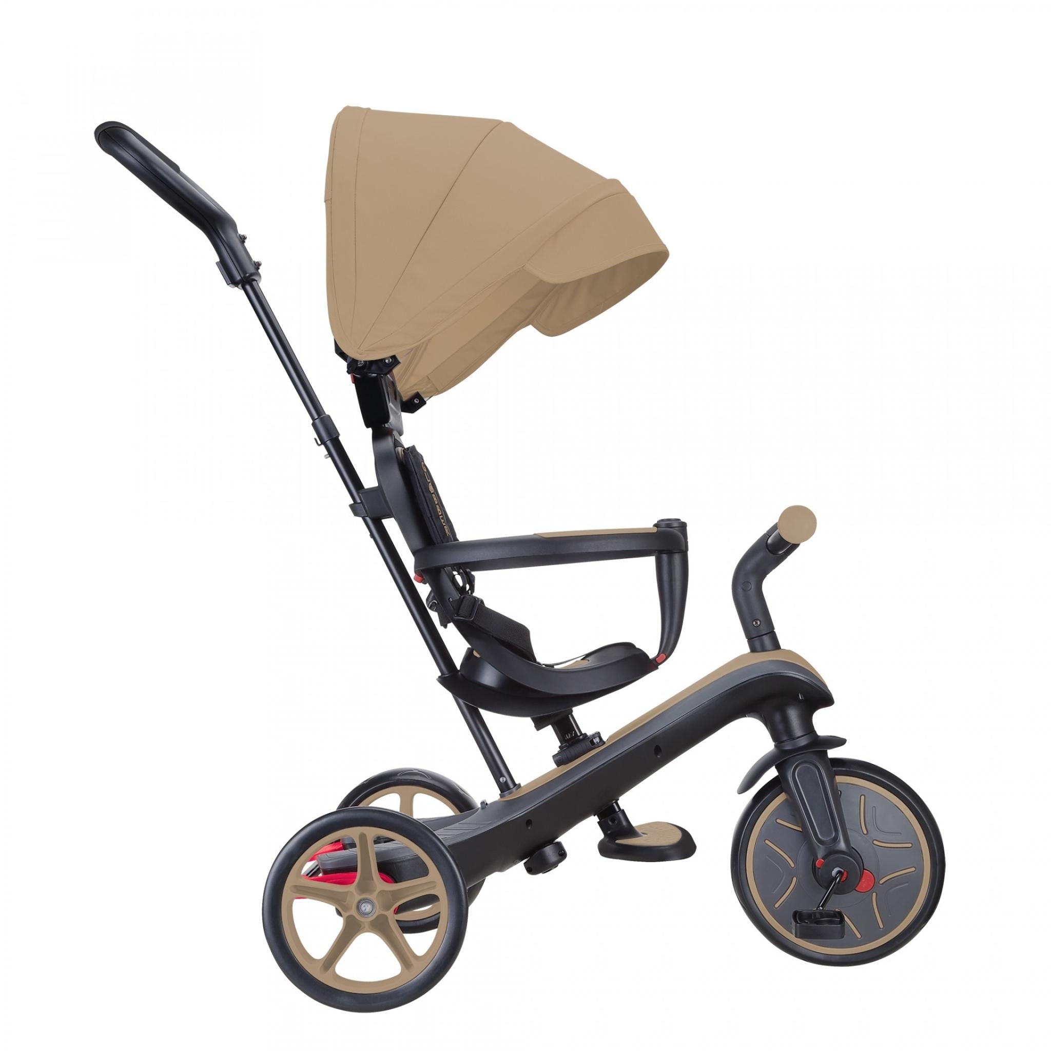 Globber Explorer 4in1 Kids Trike w/ Folding Canopy Sand