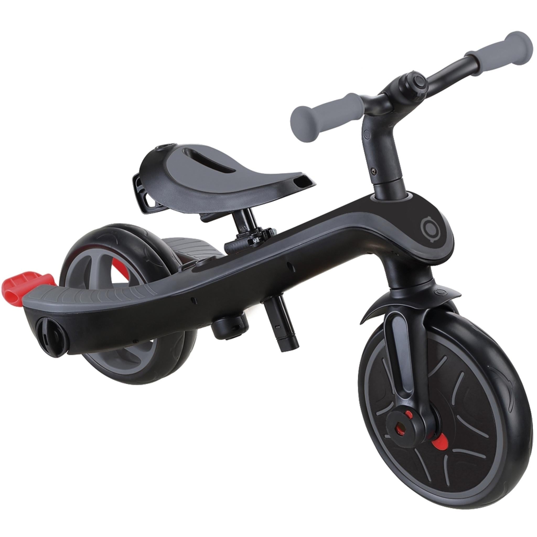 Globber Explorer Deluxe 4in1 Kids Trike Black/Grey