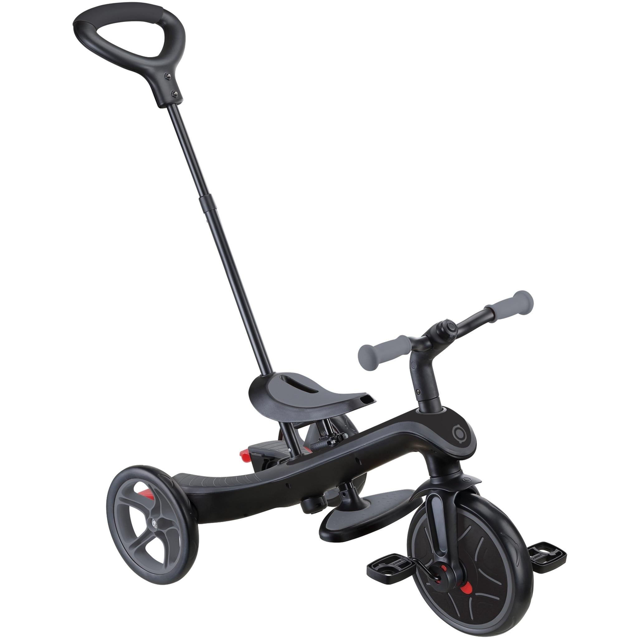 Globber Explorer Deluxe 4in1 Kids Trike Black/Grey