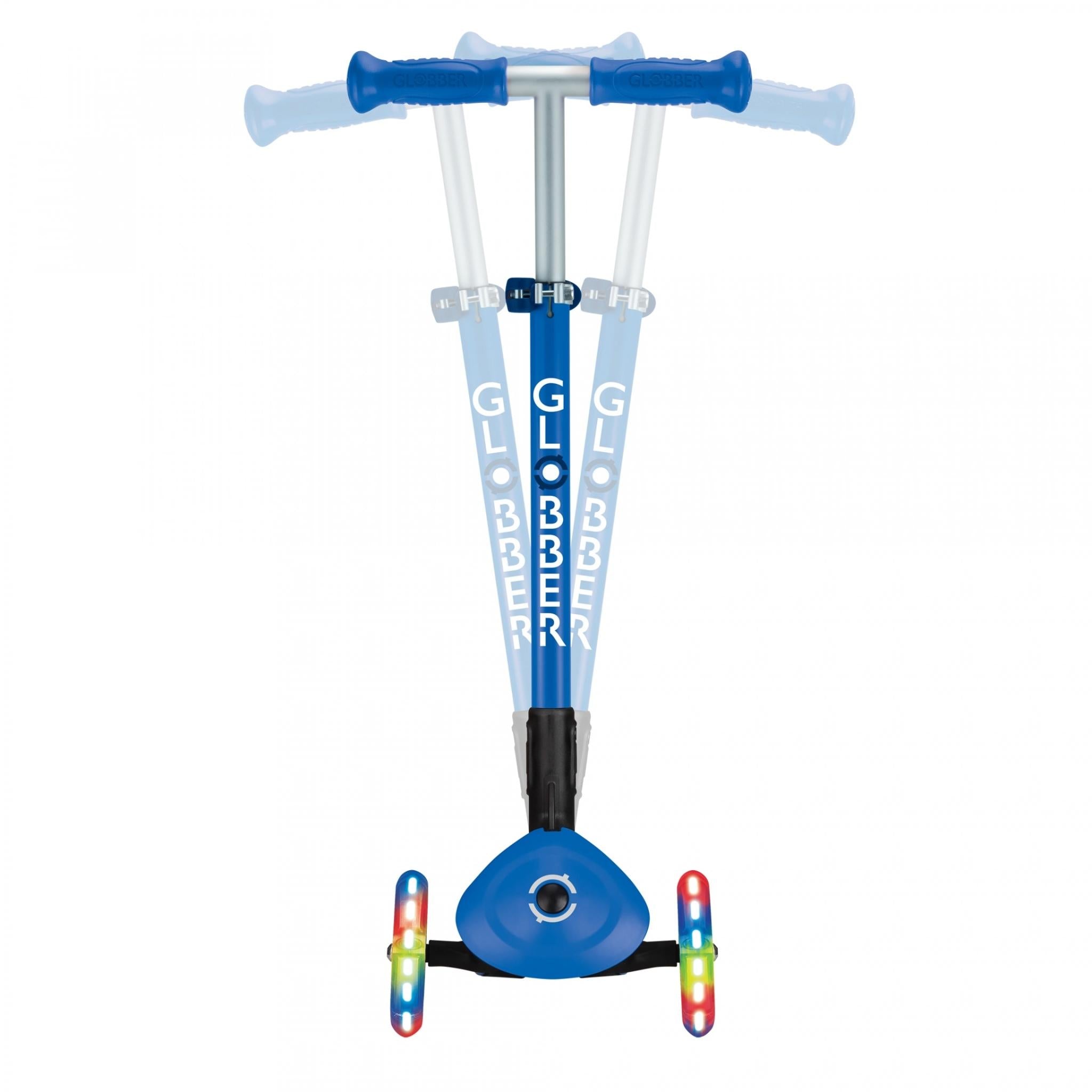 Globber Primo Foldable Lights Kids Scooter Navy Blue/Dark Navy Blue