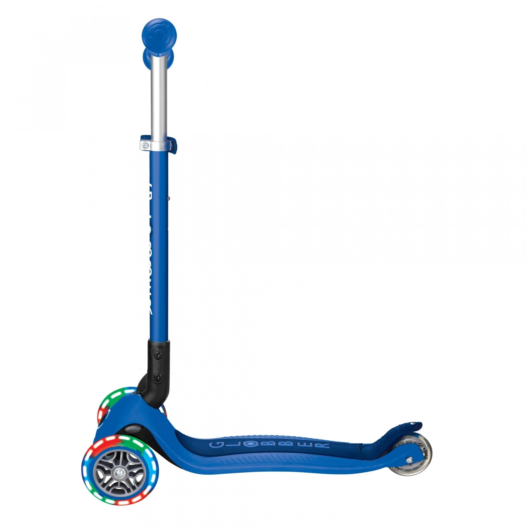 Globber Primo Foldable Lights Kids Scooter Navy Blue/Dark Navy Blue