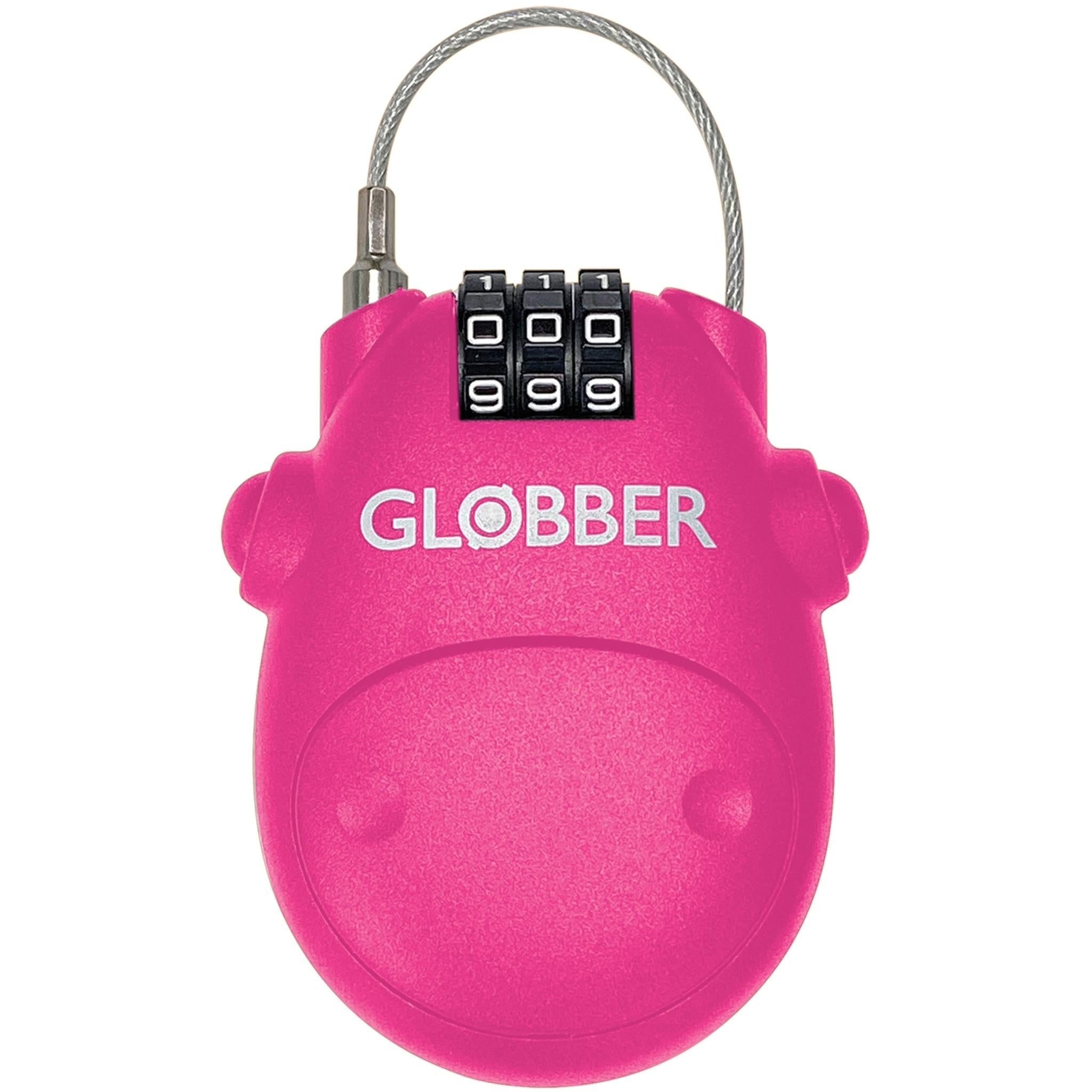 Globber Scooter Combo Cable Lock Pink