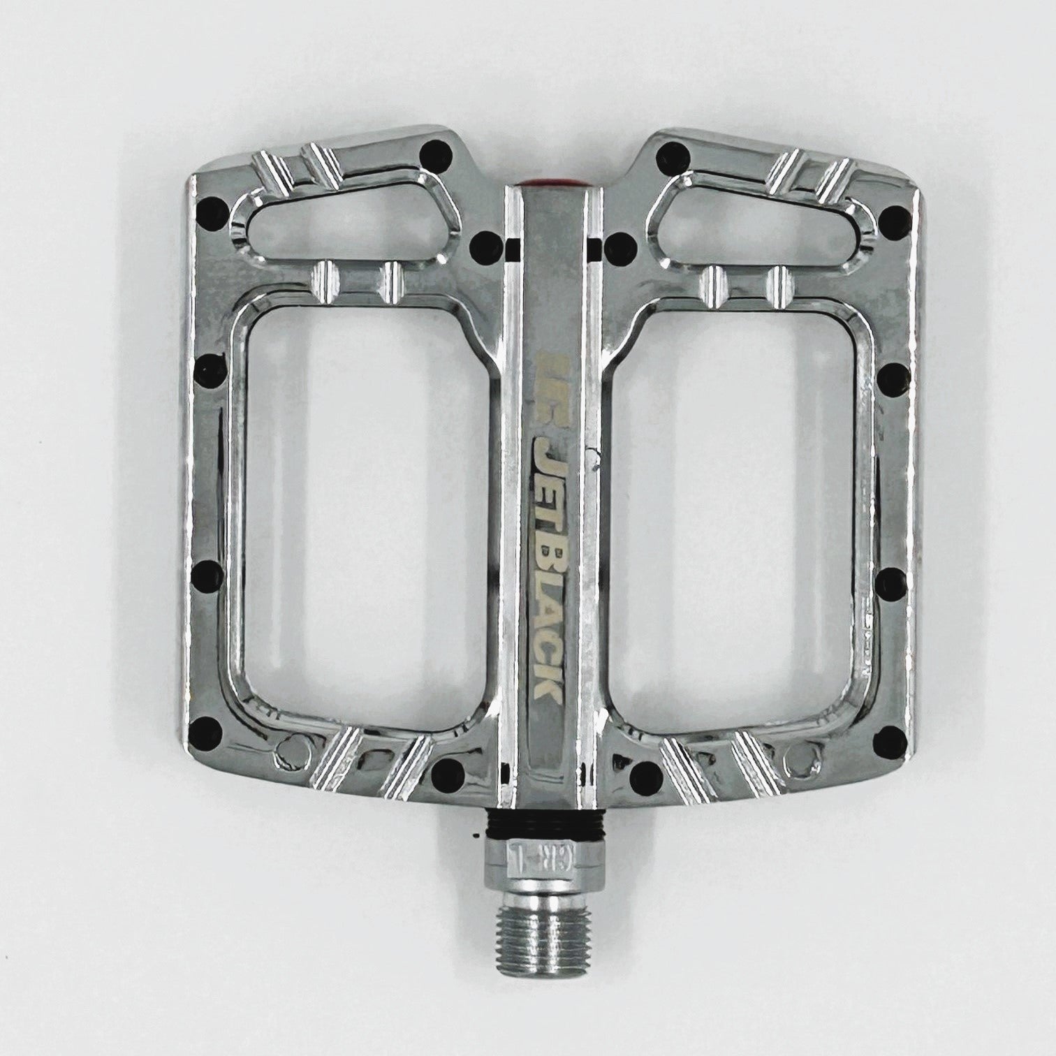 JetBlack Ultralite Low Profile MTB Pedals Chrome