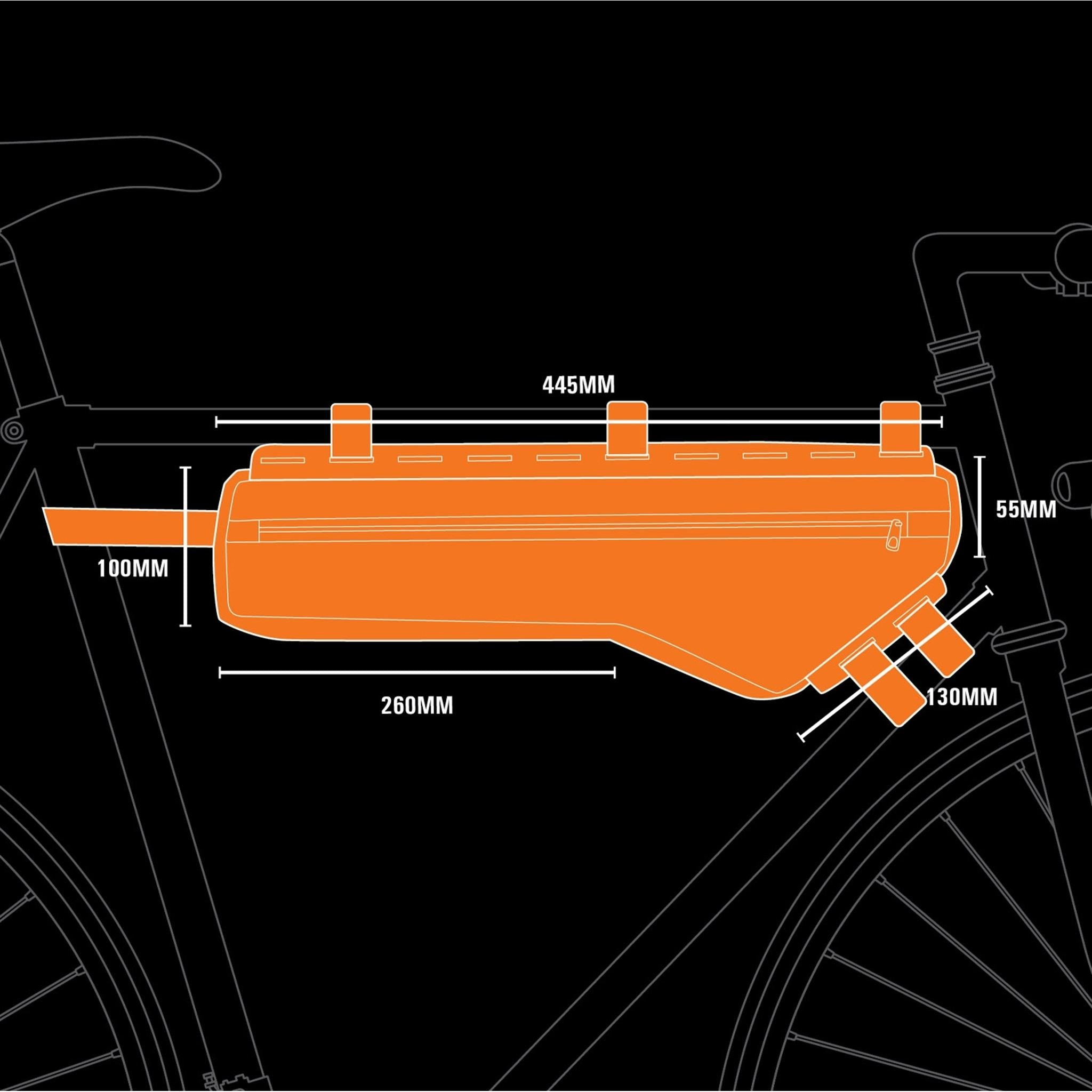 Jetblack JetPack Frame Bag 2.5L Black