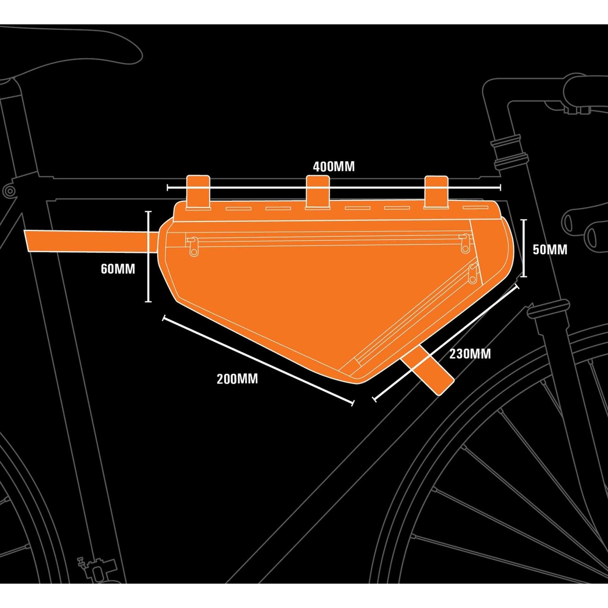 Jetblack JetPack Frame Bag 3.0L Black