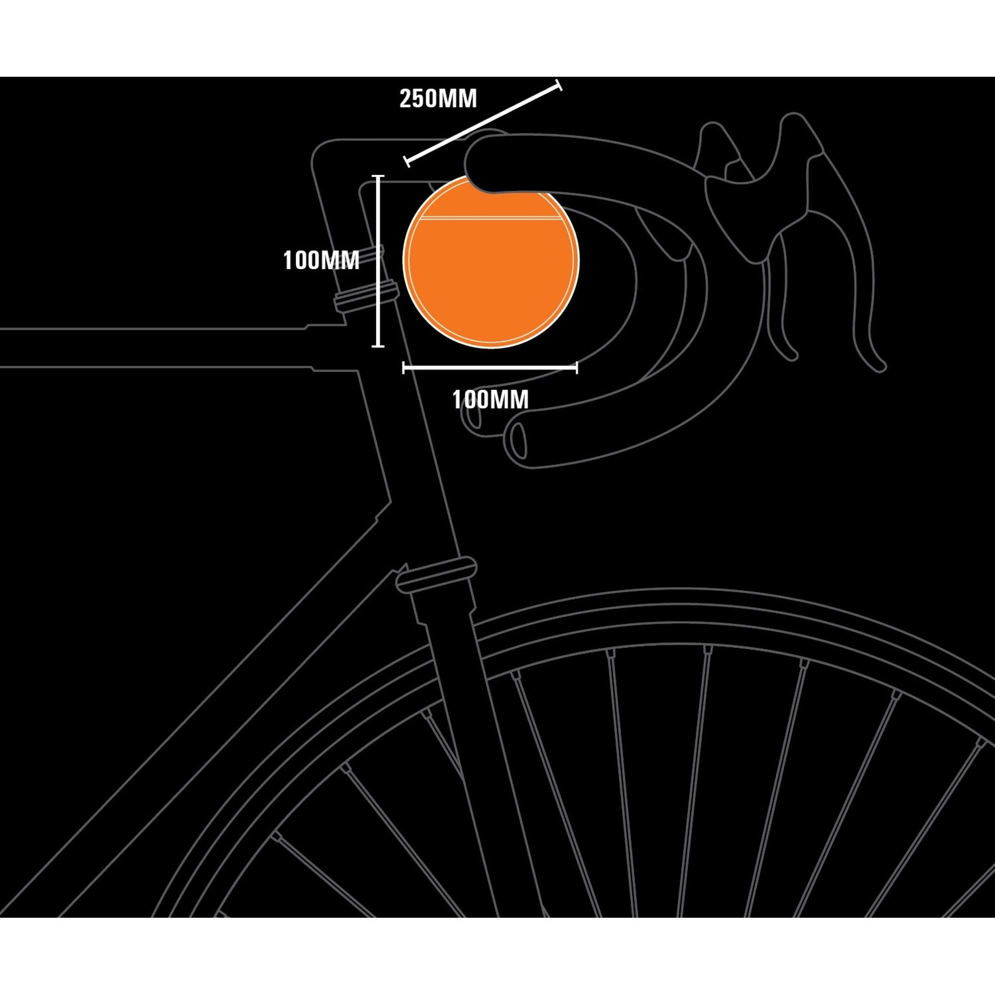 Jetblack JetPack Handle Bar Bag 1.8L Black