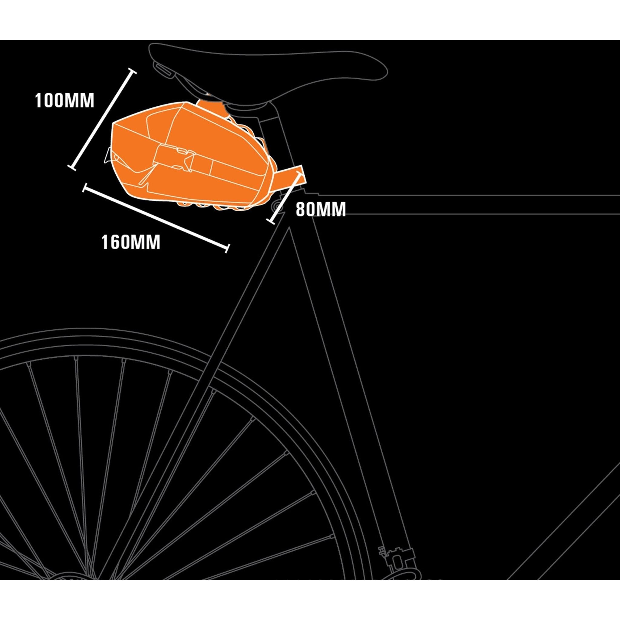 Jetblack JetPack Saddle Bag 1.5L Black