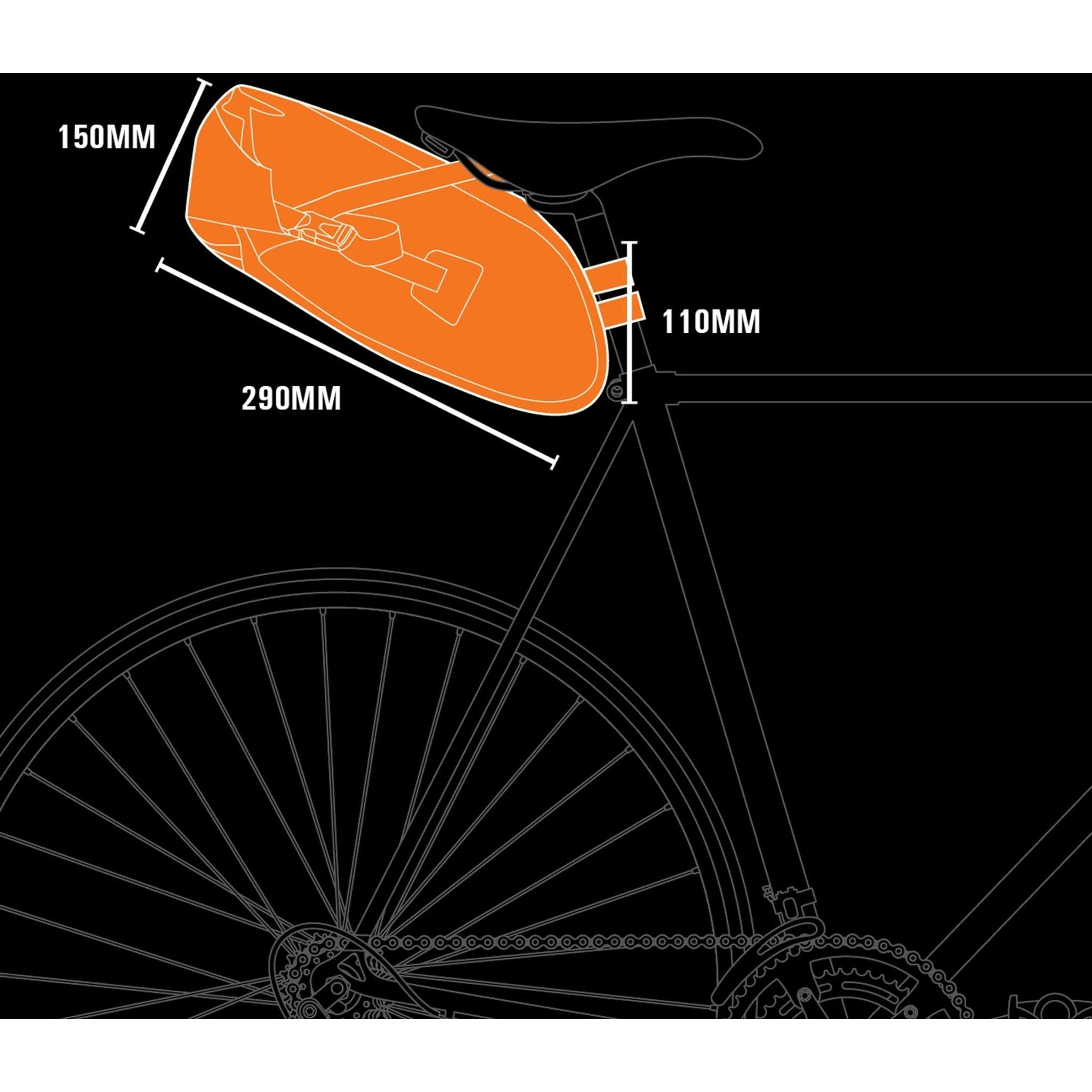 Jetblack JetPack Saddle Bag 6L Black