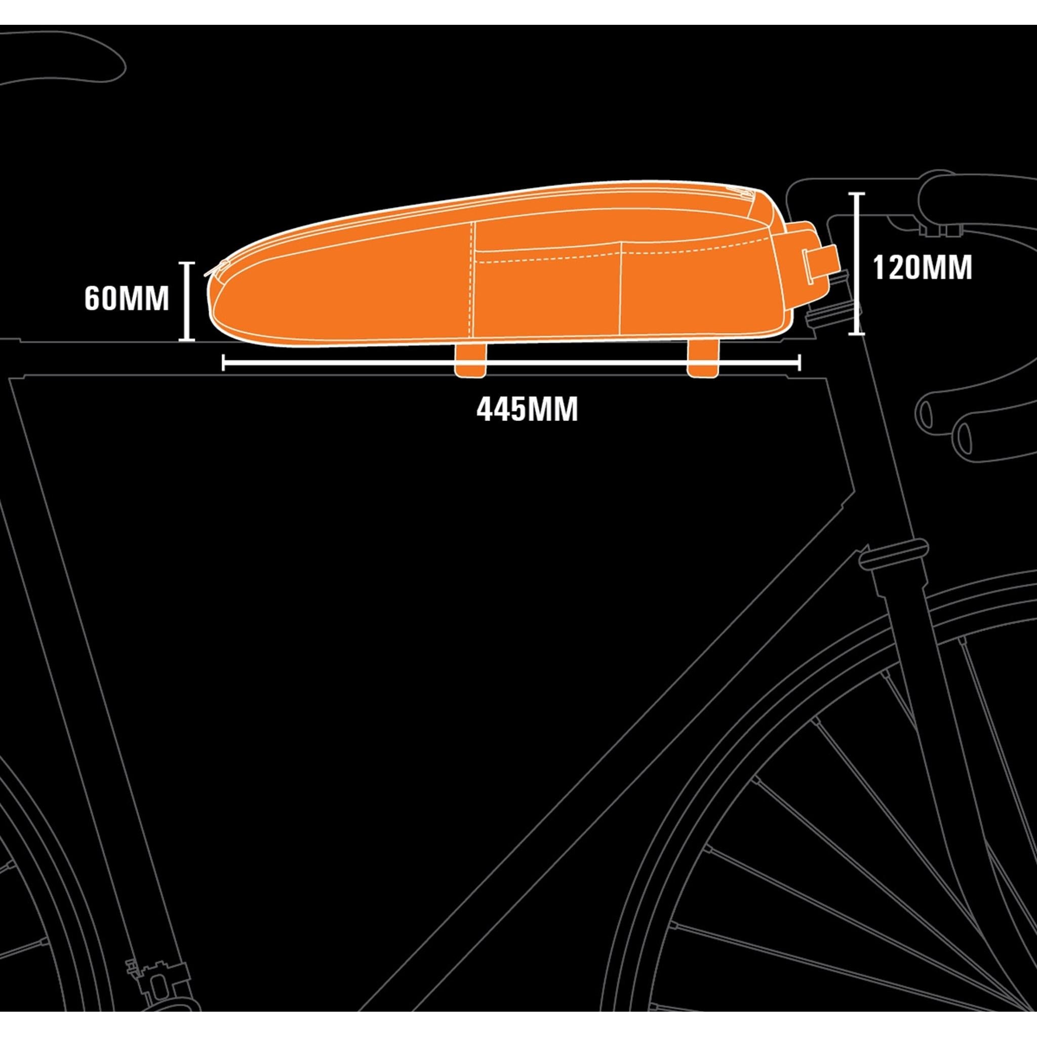 Jetblack JetPack Top Tube Bag 1.7L Black