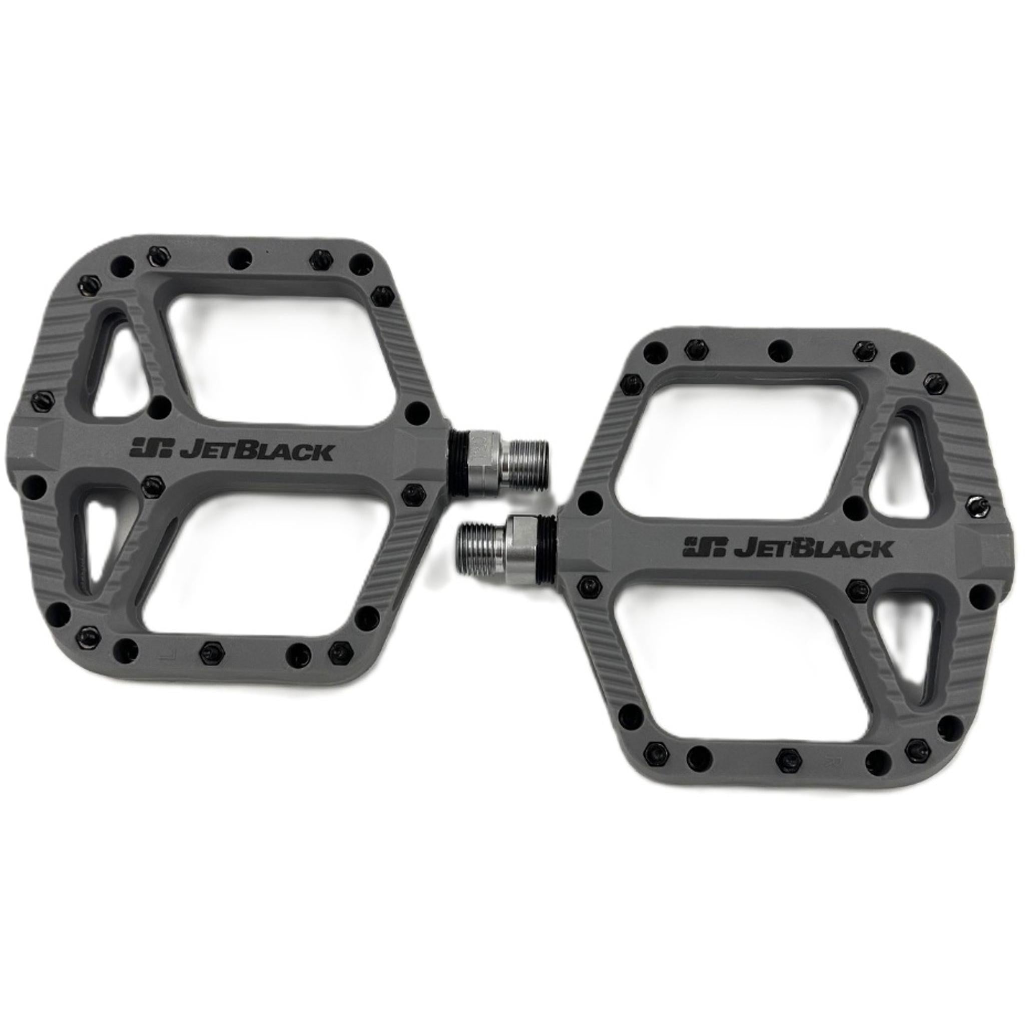 Jetblack ThermoComp Flat Pedals Grey