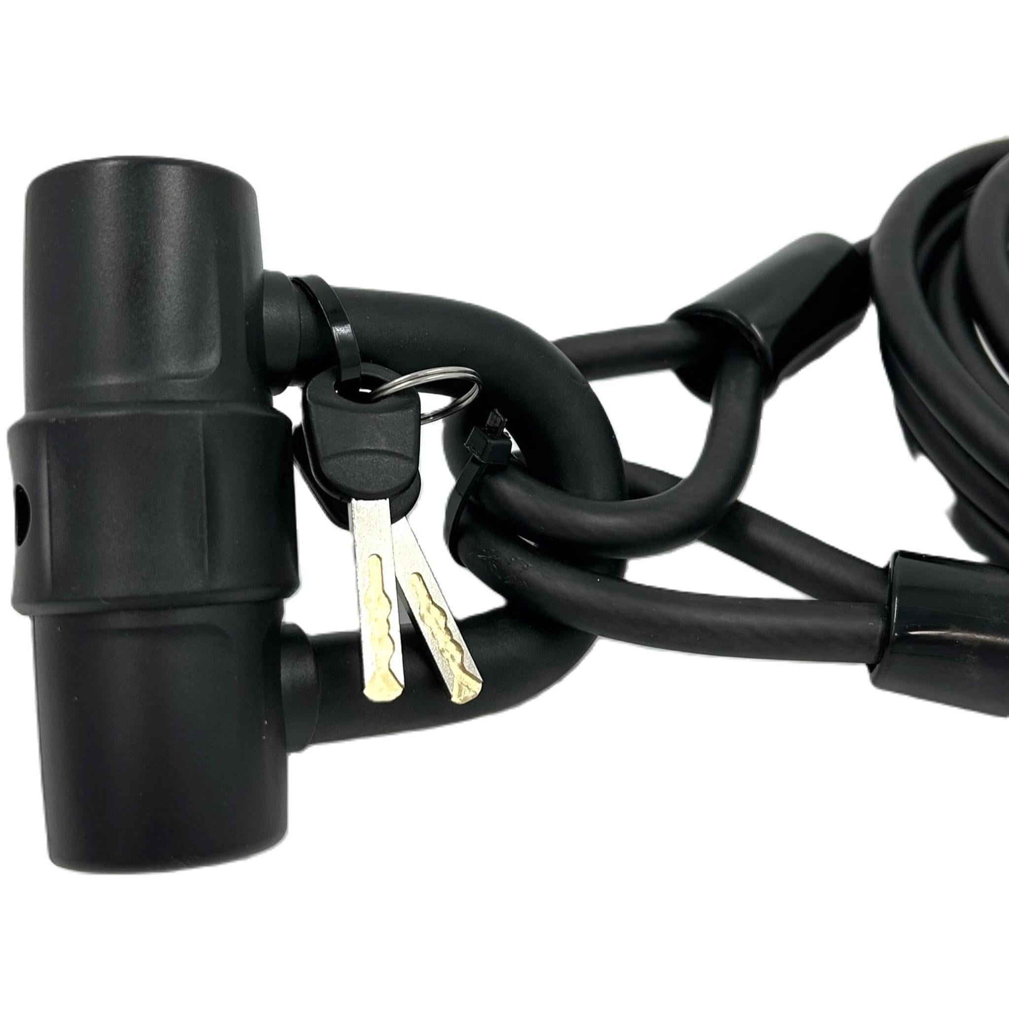 Jetblack Traveler Key Cable Shackle Lock 10x3000mm