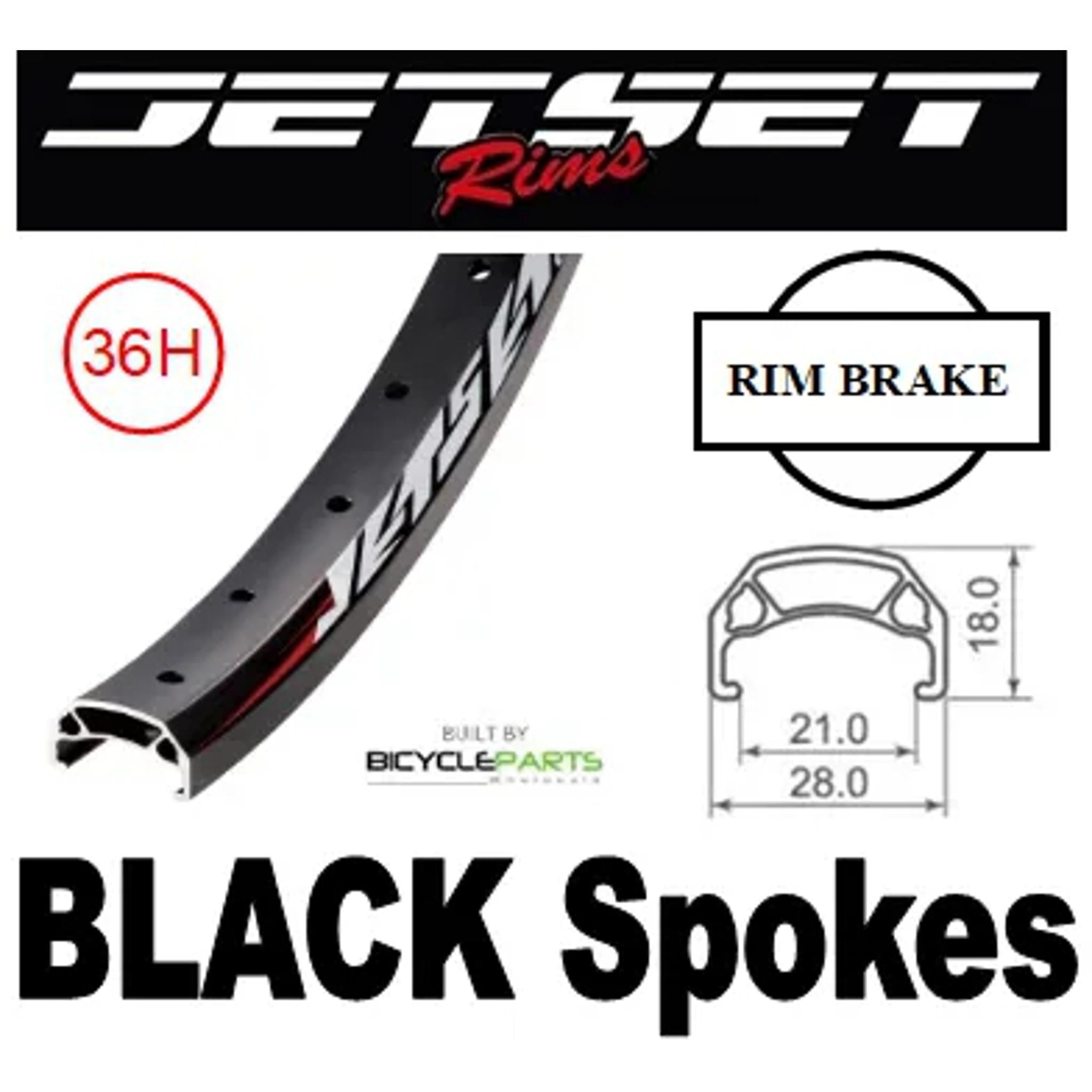 Jetset CH-E213 Joytech Flip-Flop Rear Kids Wheel 20'' Matte Black
