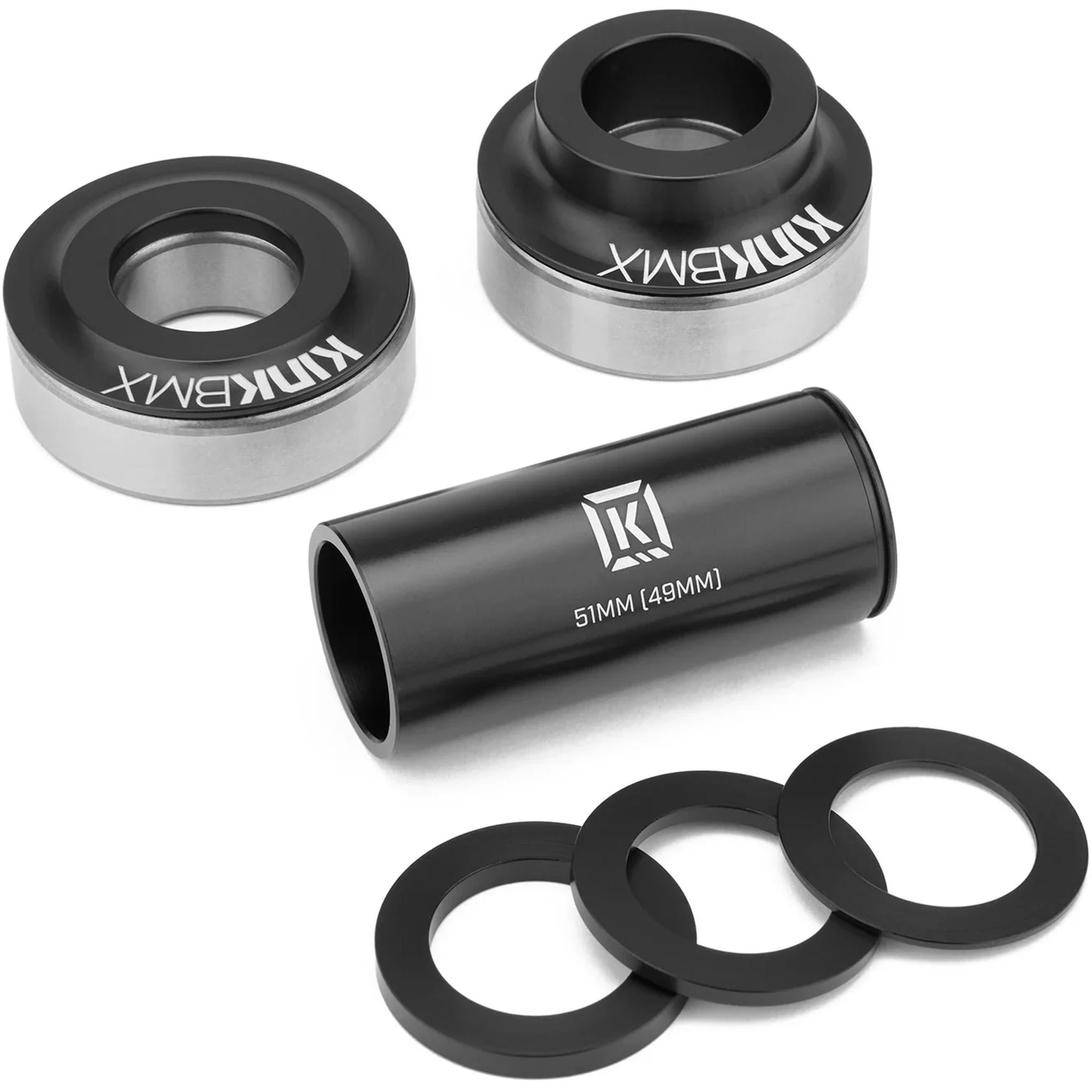 Kink Mid Bottom Bracket Kit 19mm Matte Black
