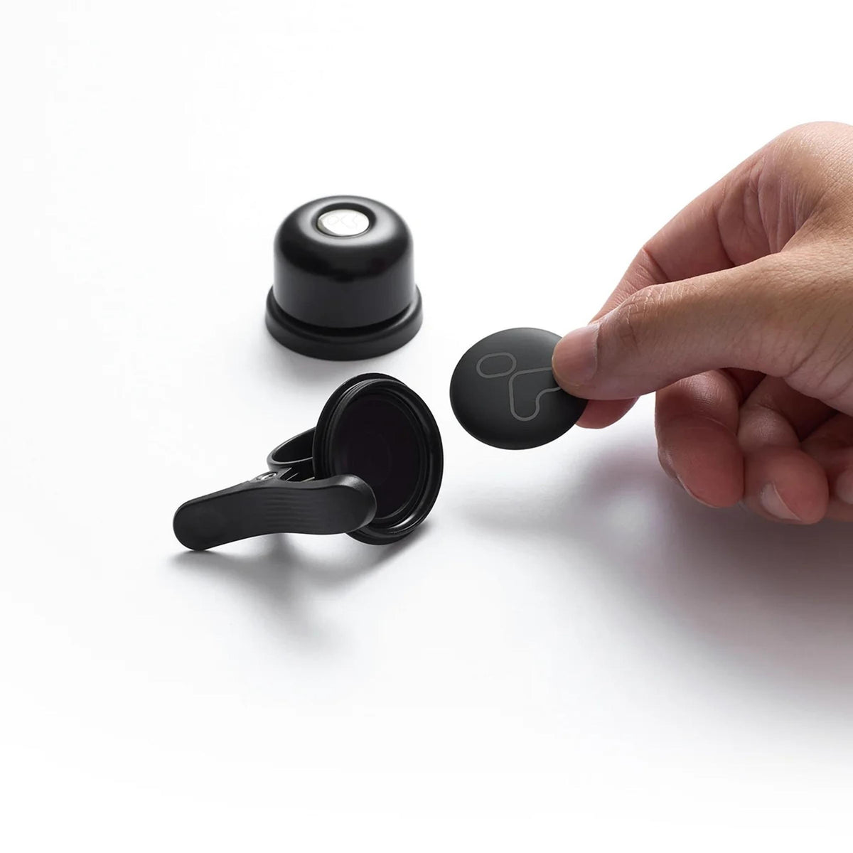 Klip Ride Track Bell Bike Tracker Black
