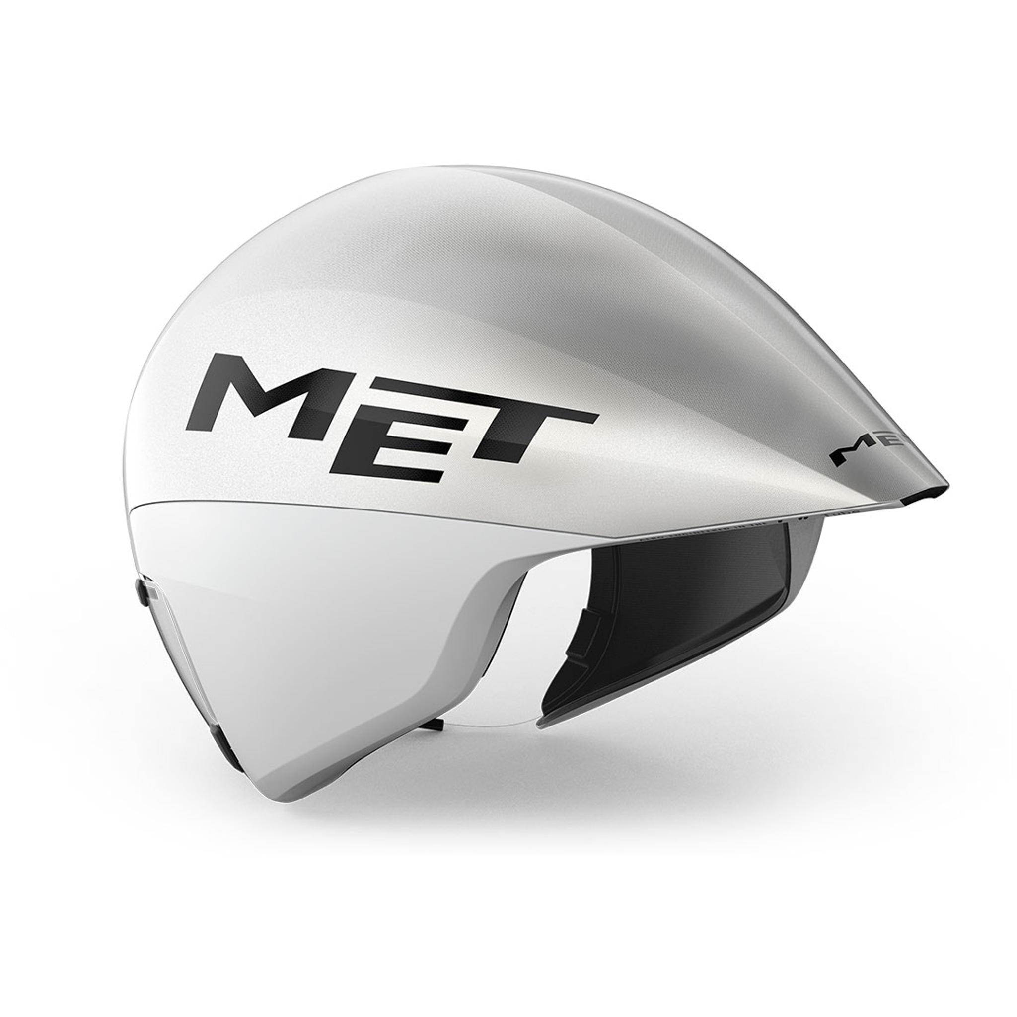 MET Drone Wide Body II Aero Road Helmet White Metallic/Glossy