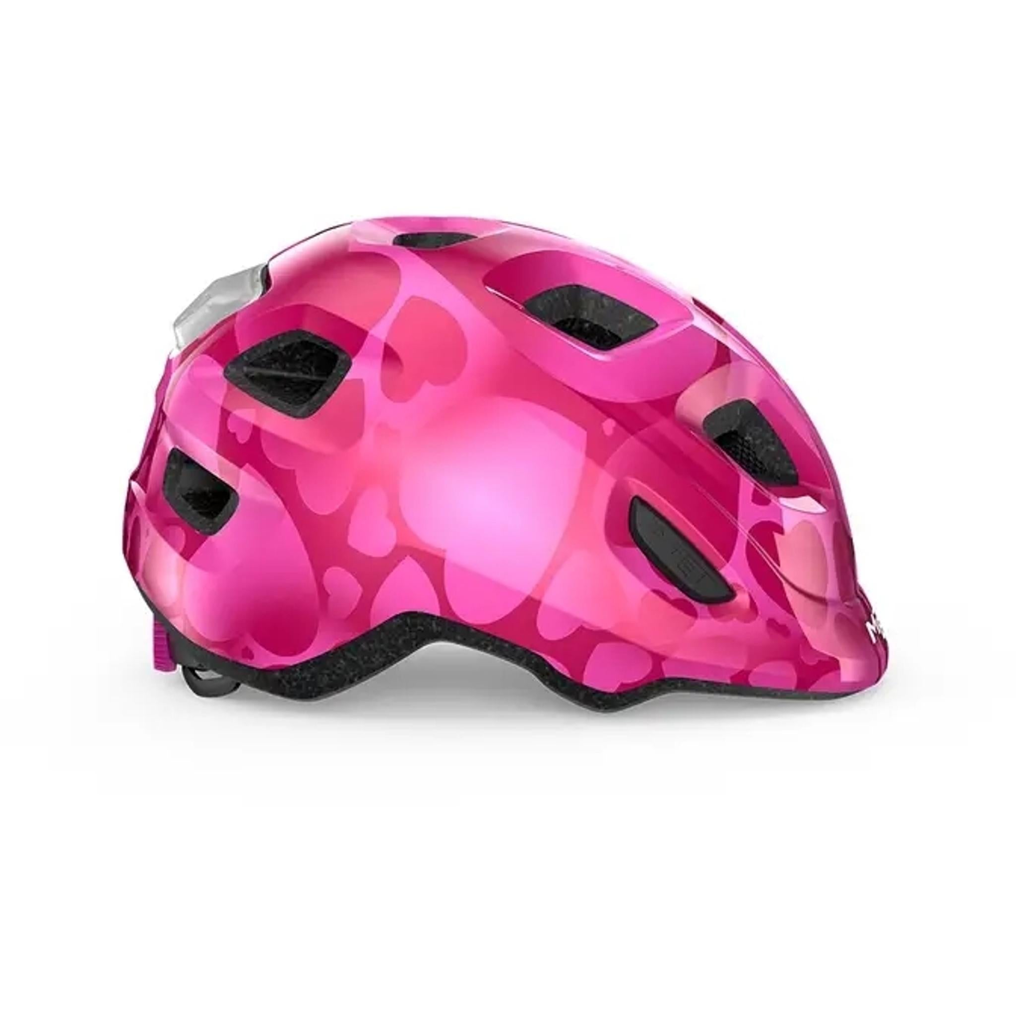 MET Hooray MIPS Kids Helmet Pink Hearts