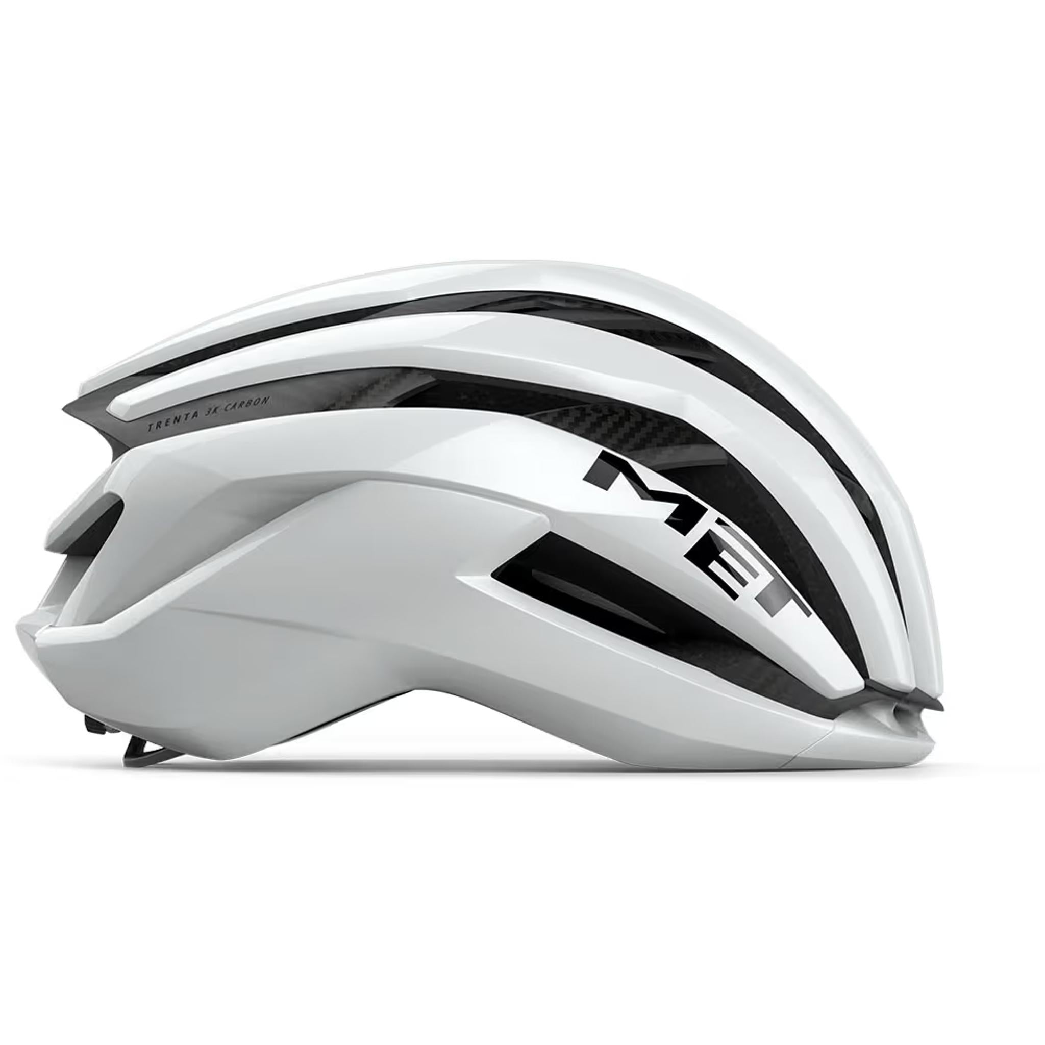 MET Trenta 3K Carbon MIPS Road Helmet Glossy White