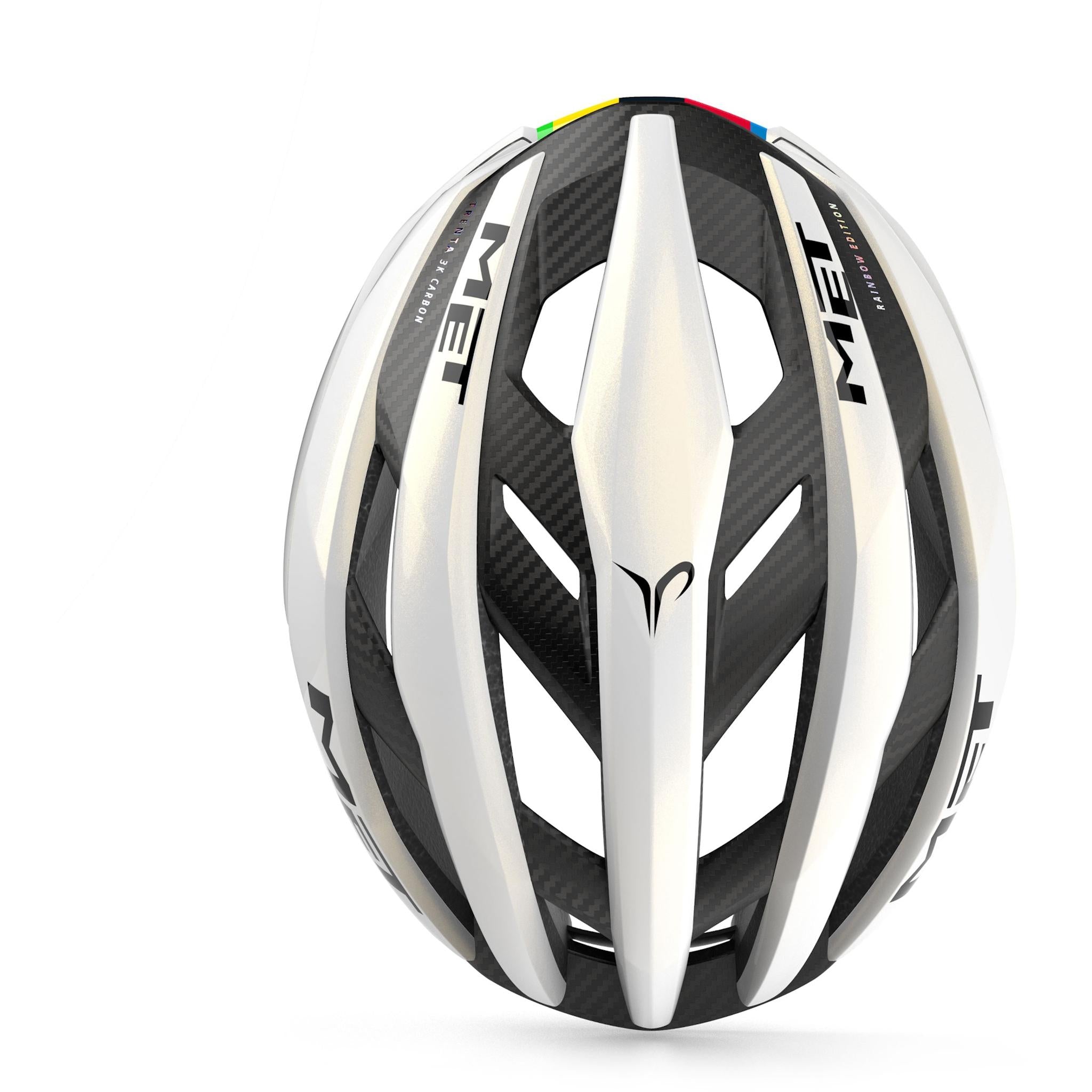 MET Trenta 3K Carbon MIPS Road Helmet Rainbow Ltd Edition