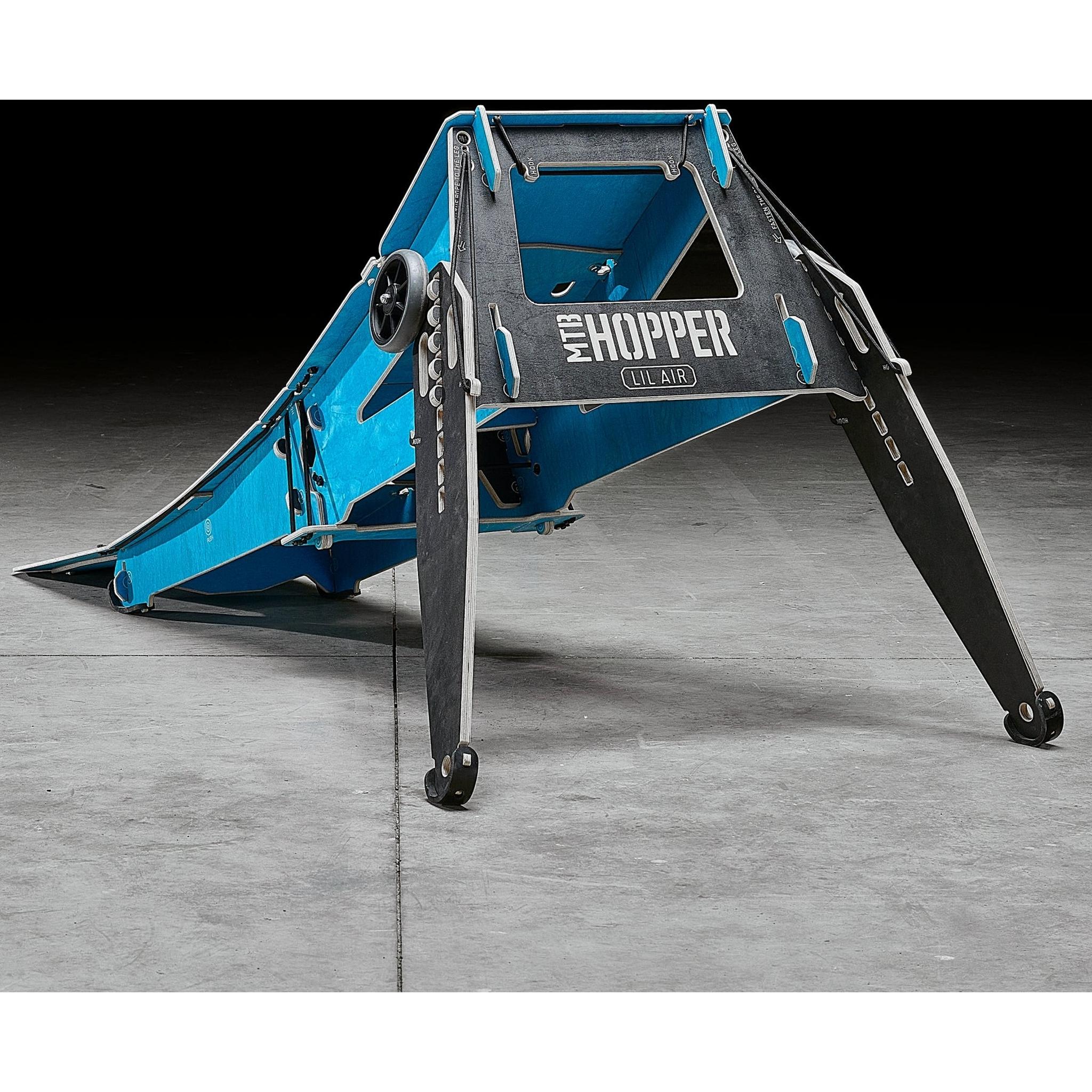 MTB Hopper LIL AIR Portable Folding Bike Jump Ramp Blue