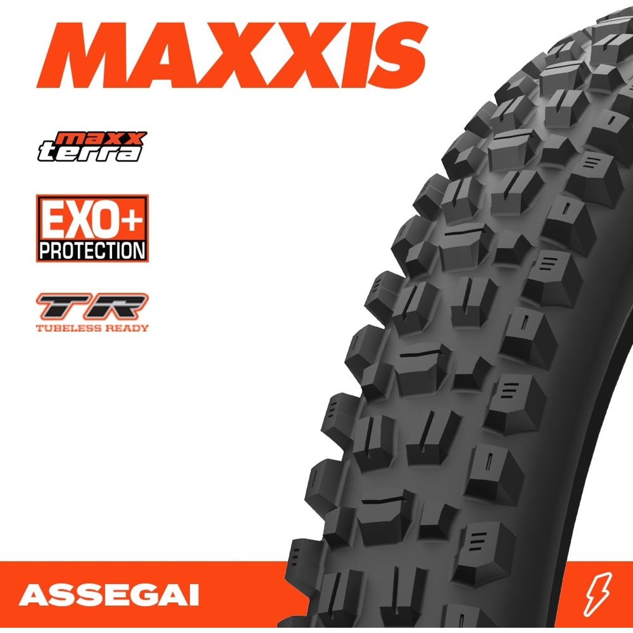 Maxxis Assegai 3C MaxxTerra EXO+ TLR Folding MTB Tyre 27.5 x 2.50''