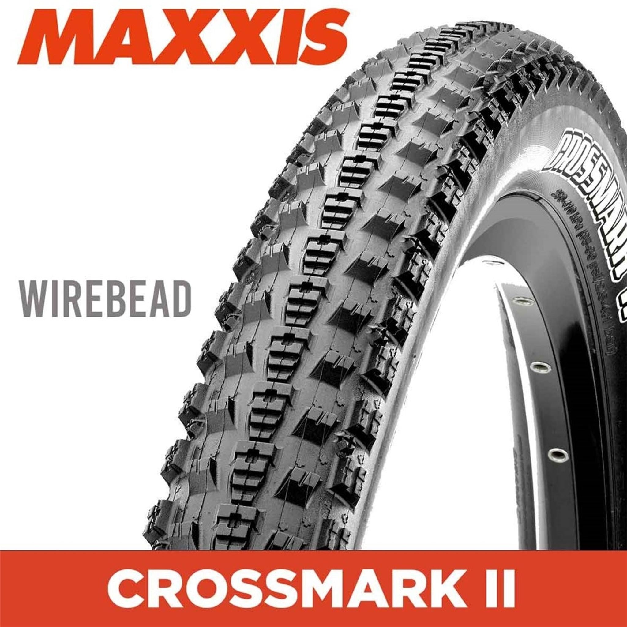Maxxis Crossmark II 60TPI Wire Bead MTB Tyre 26 x 2.1''