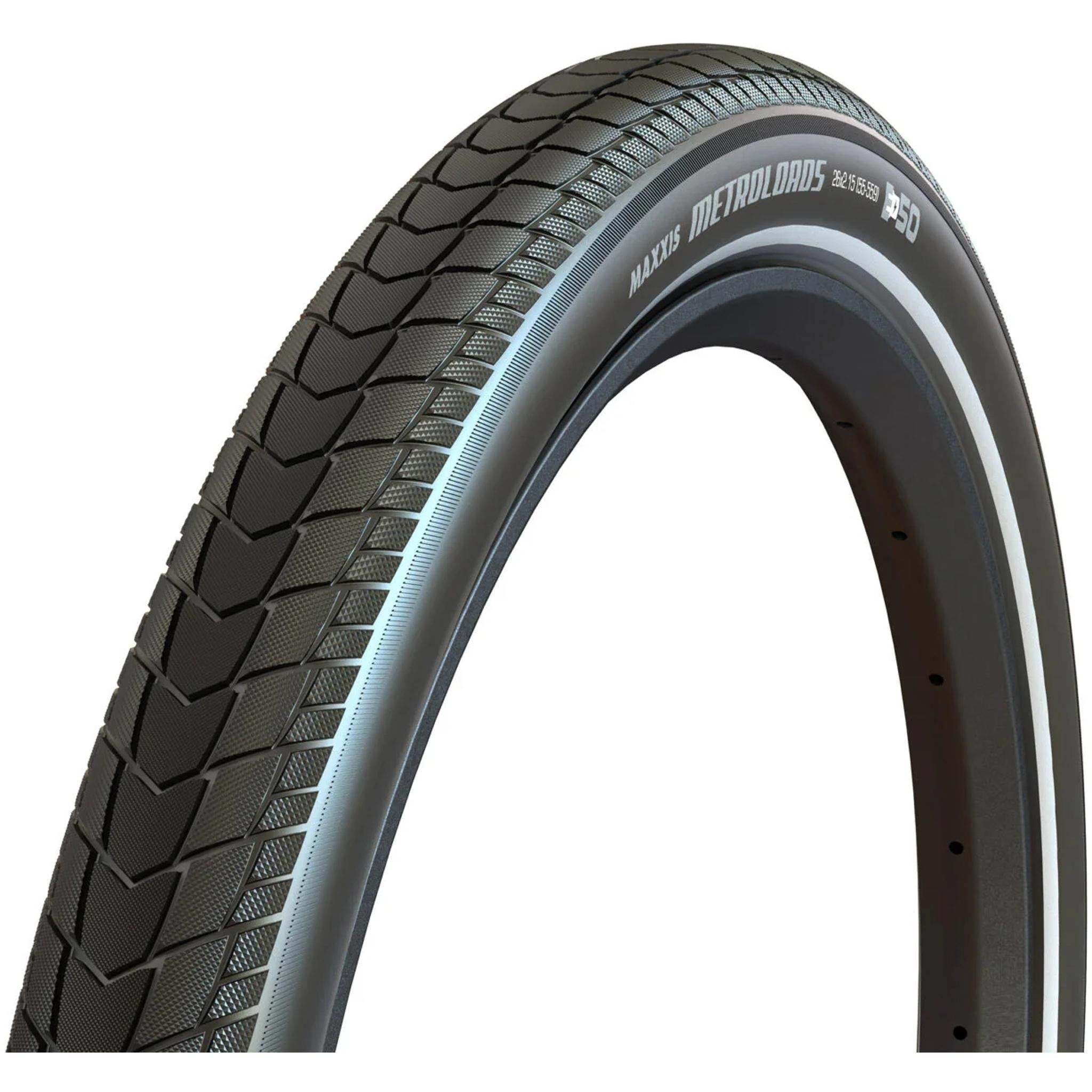 Maxxis Metroloads 60TPI E-50 Wire Bead MTB Tyre 27.5 x 2.15''