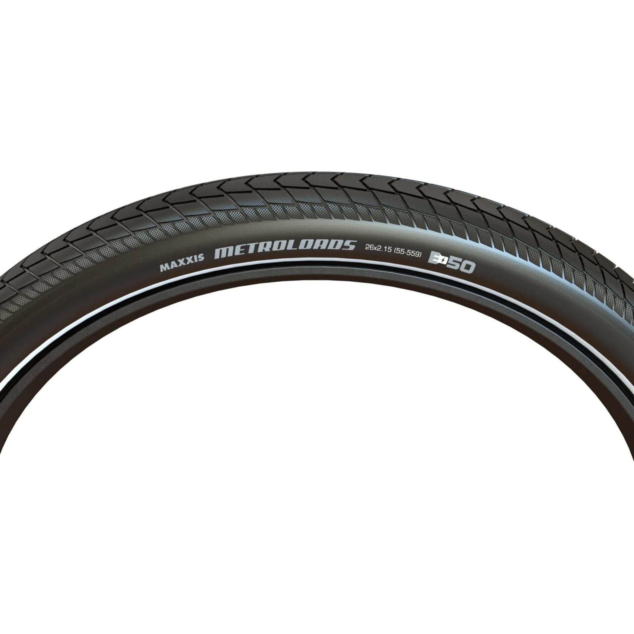 Maxxis Metroloads 60TPI E-50 Wire Bead MTB Tyre 27.5 x 2.15''
