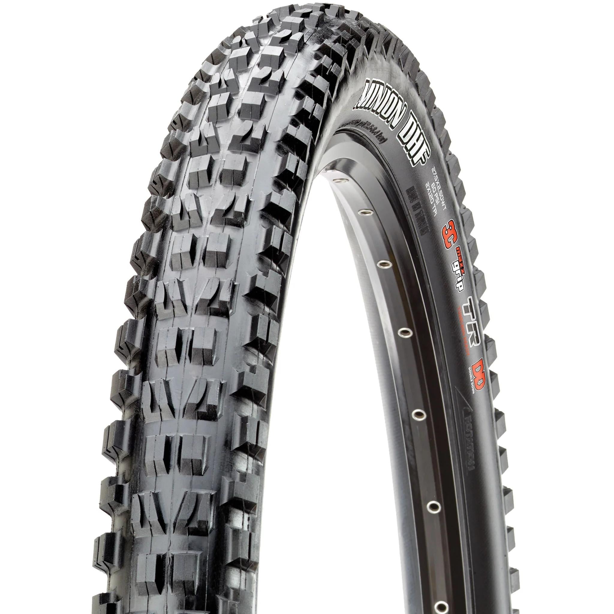 Maxxis Minion DHF 3C MaxxGrip DH TR 60x2TPI Folding MTB Tyre 27.5x2.50'' Black