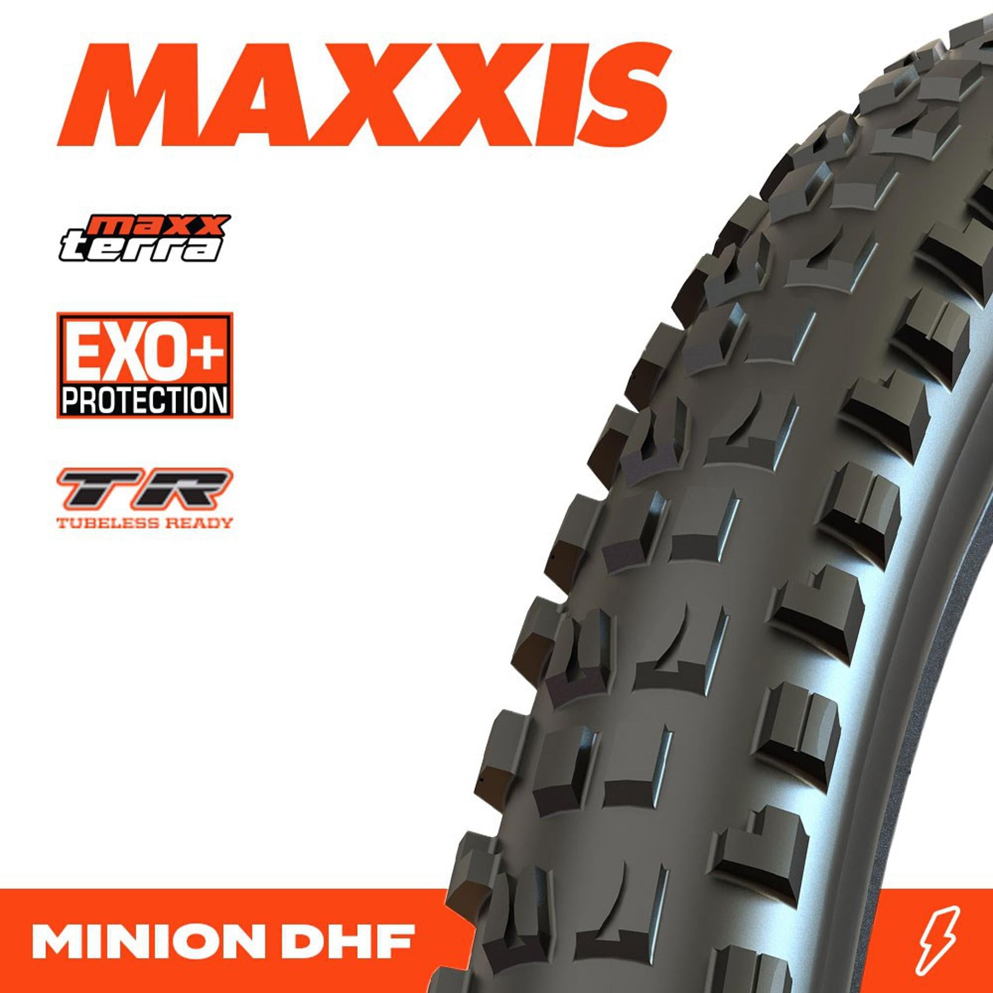 Maxxis Minion DHF TR WT 3C MaxxTerra EXO+ Folding MTB Tyre 29x2.5''